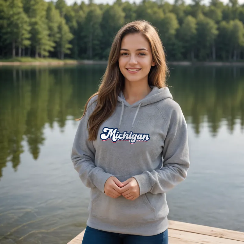 "Forever Michigan" Relaxed Fit Classic Unisex Hoodie