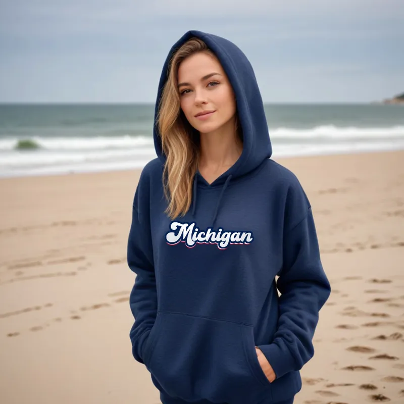 "Forever Michigan" Relaxed Fit Classic Unisex Hoodie