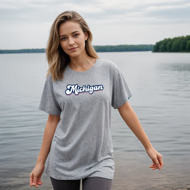 "Forever Michigan" Relaxed Fit Crew Unisex T-Shirt