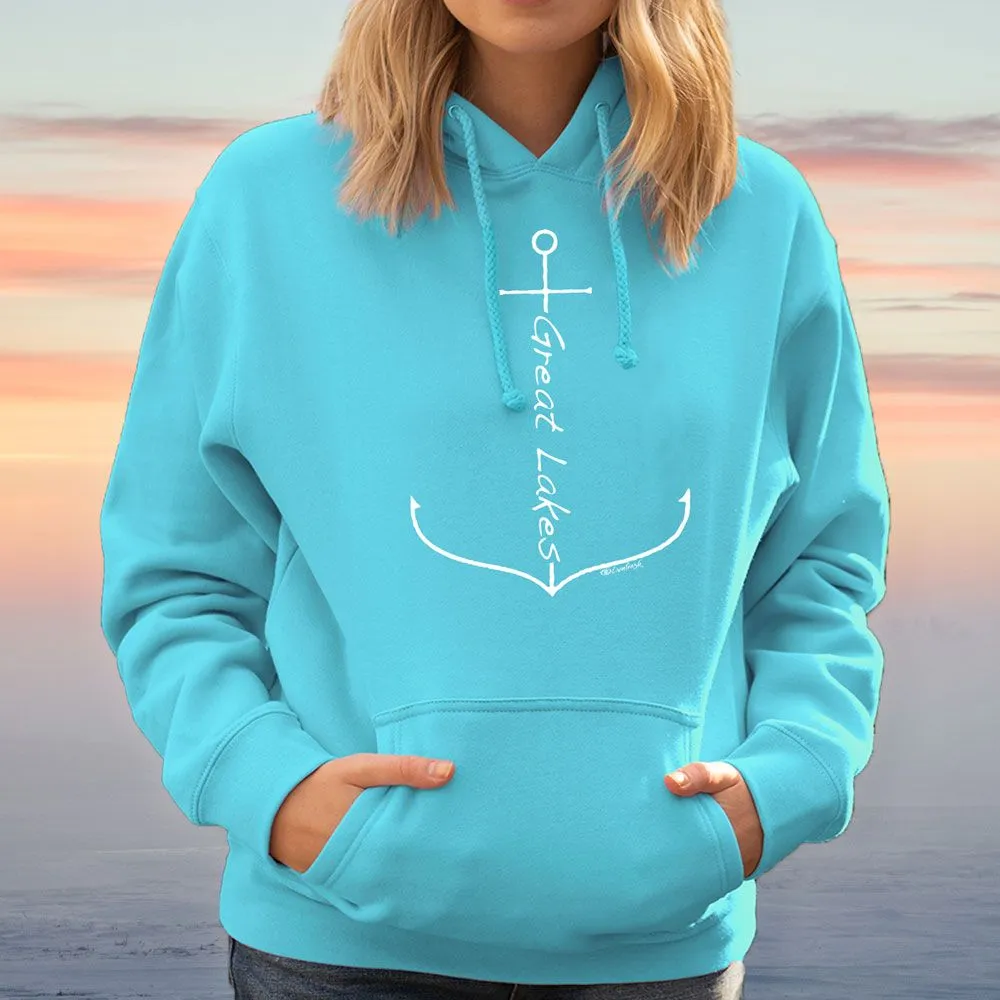 "Great Lakes Anchor" Relaxed Fit Classic Unisex Hoodie