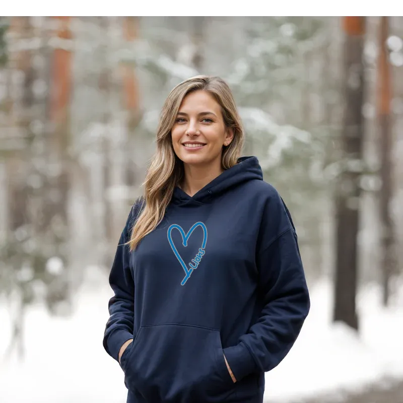 "Lion Heart" Relaxed Fit Classic Unisex Hoodie