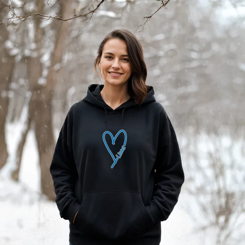 "Lion Heart" Relaxed Fit Classic Unisex Hoodie
