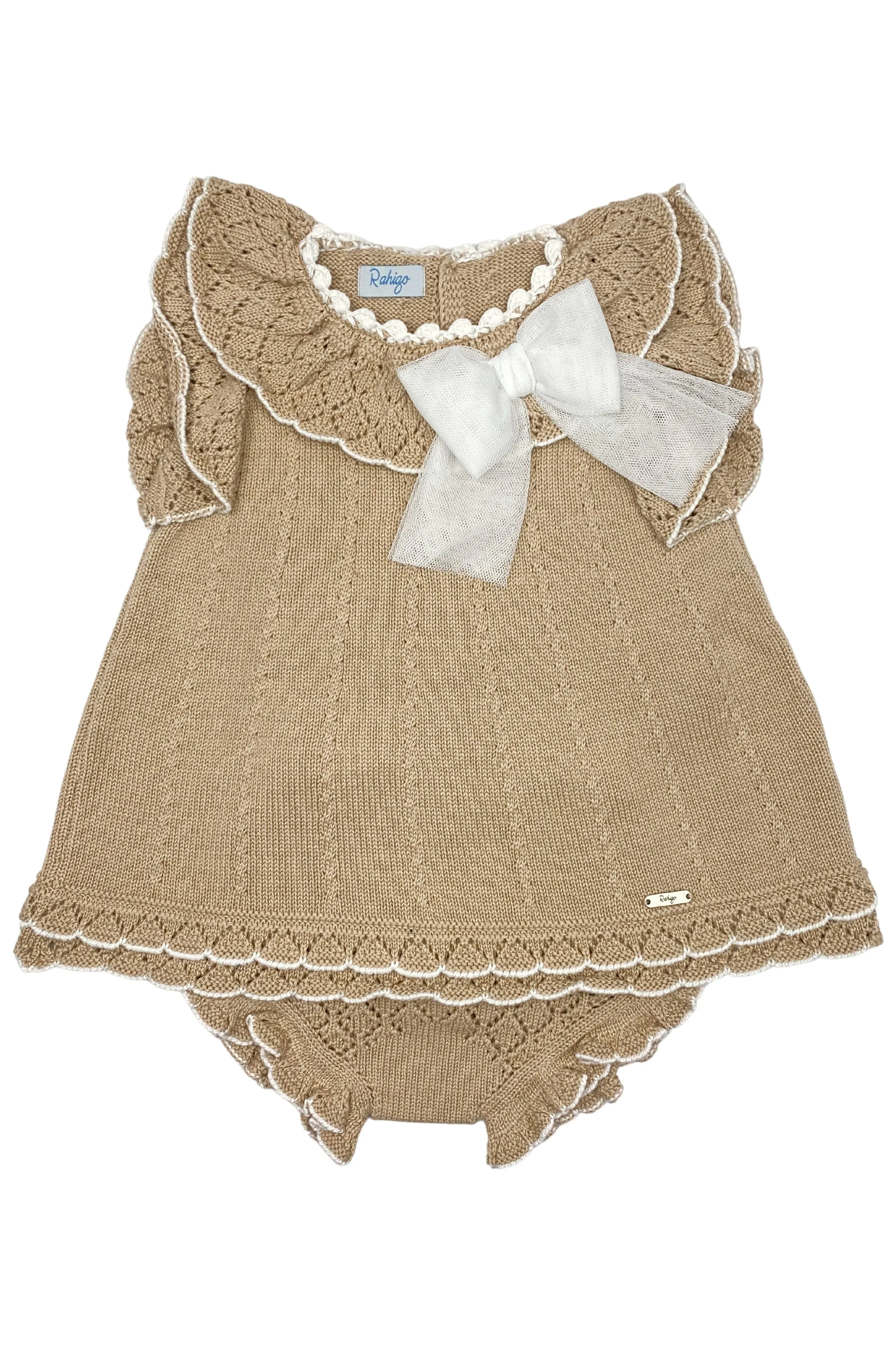 "Liora" Camel Knit Dress & Bloomers