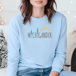 "Michigander" Relaxed Fit Long Sleeve Unisex T-Shirt