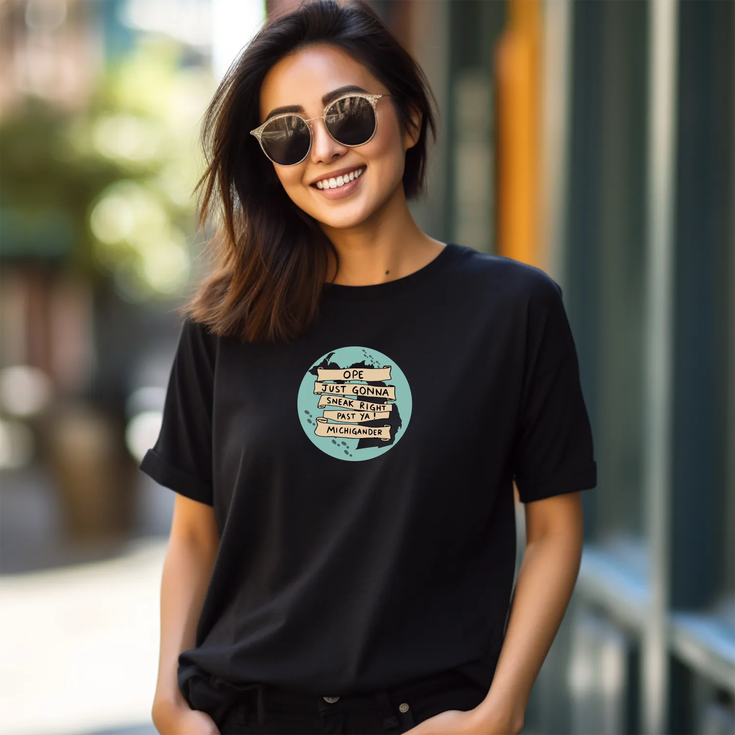 "Ope..." Relaxed Fit Crew Unisex T-Shirt
