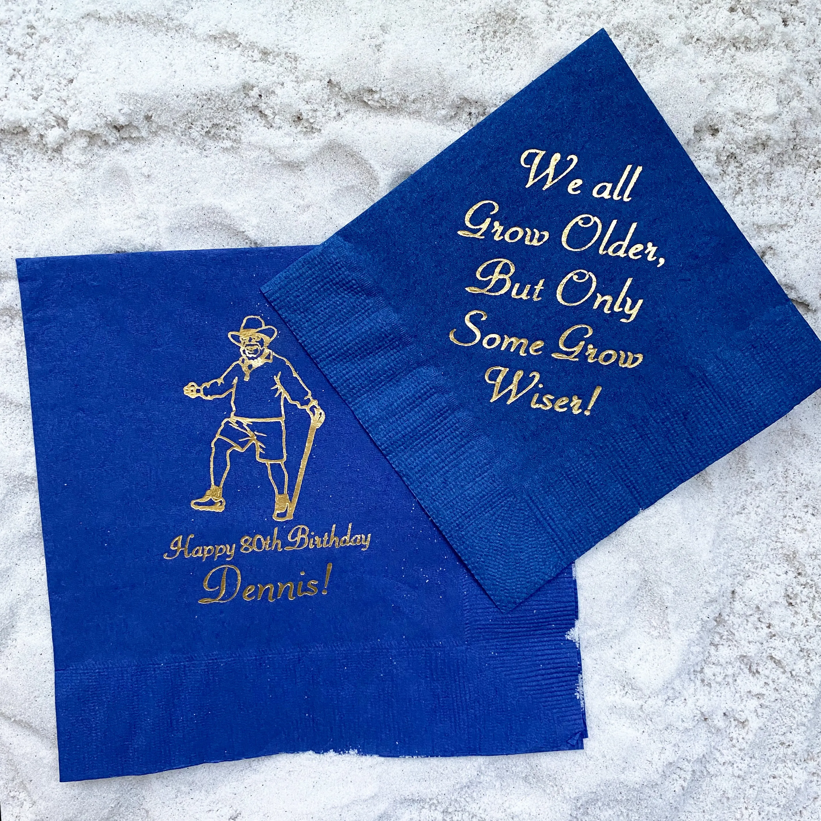 "We All Grow Older" Birthday Napkins