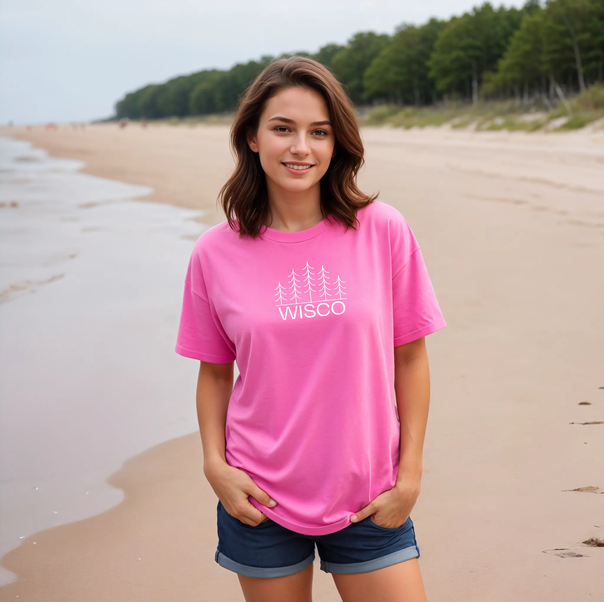 "Wisco" Relaxed Fit Crew Unisex T-Shirt