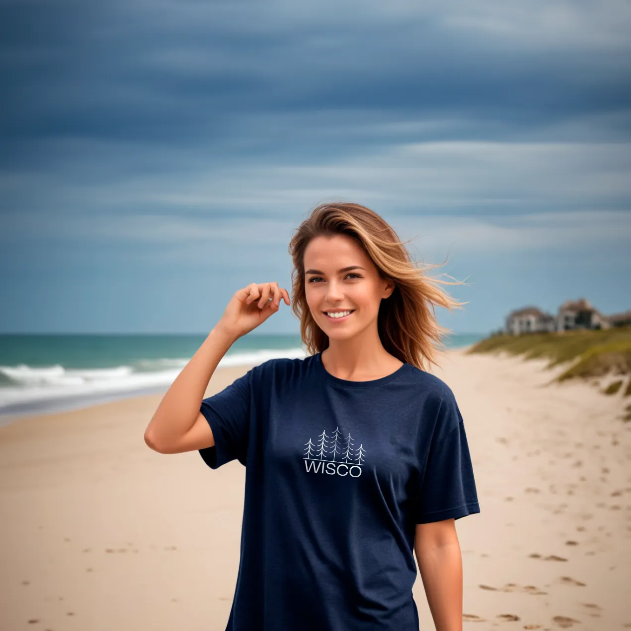 "Wisco" Relaxed Fit Crew Unisex T-Shirt