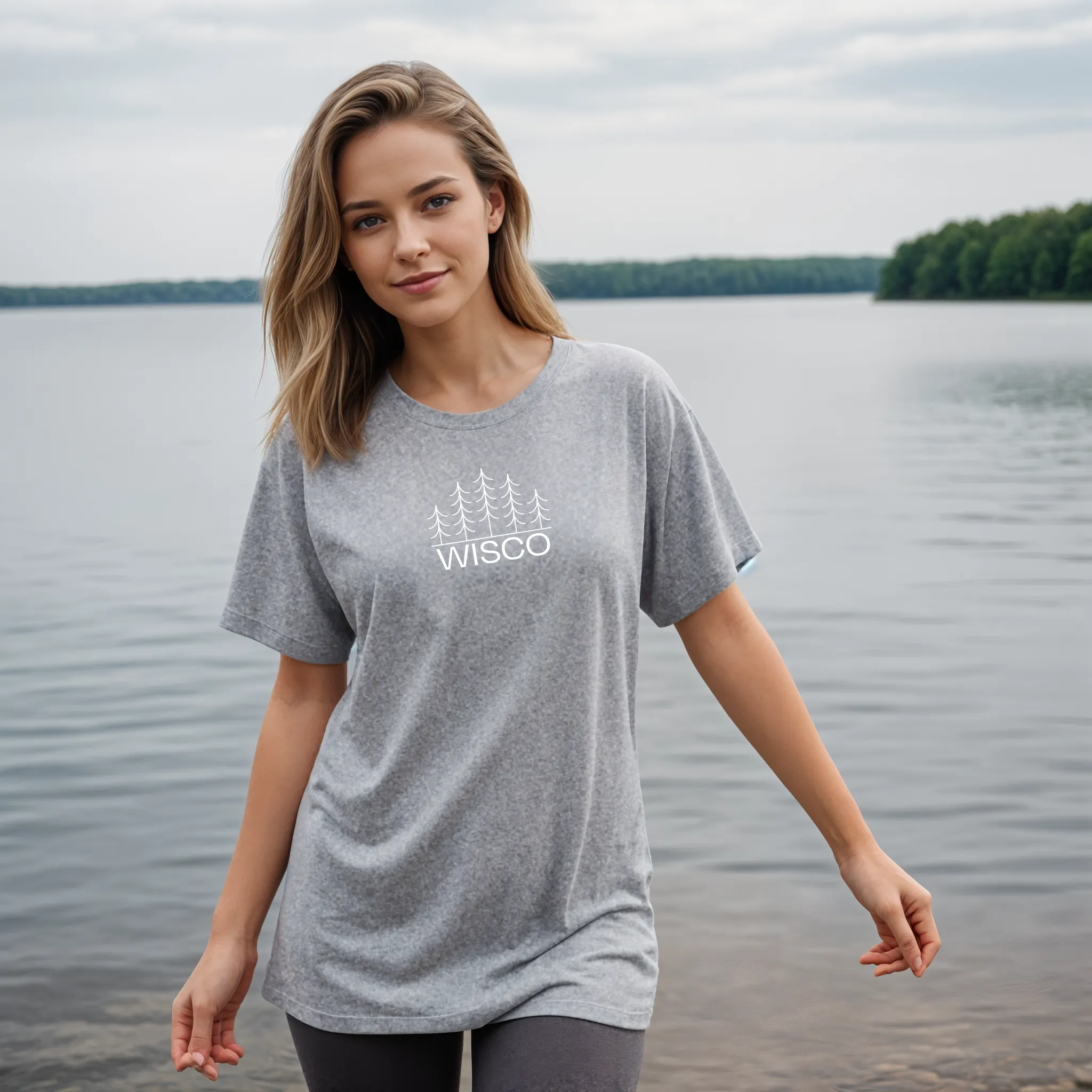 "Wisco" Relaxed Fit Crew Unisex T-Shirt