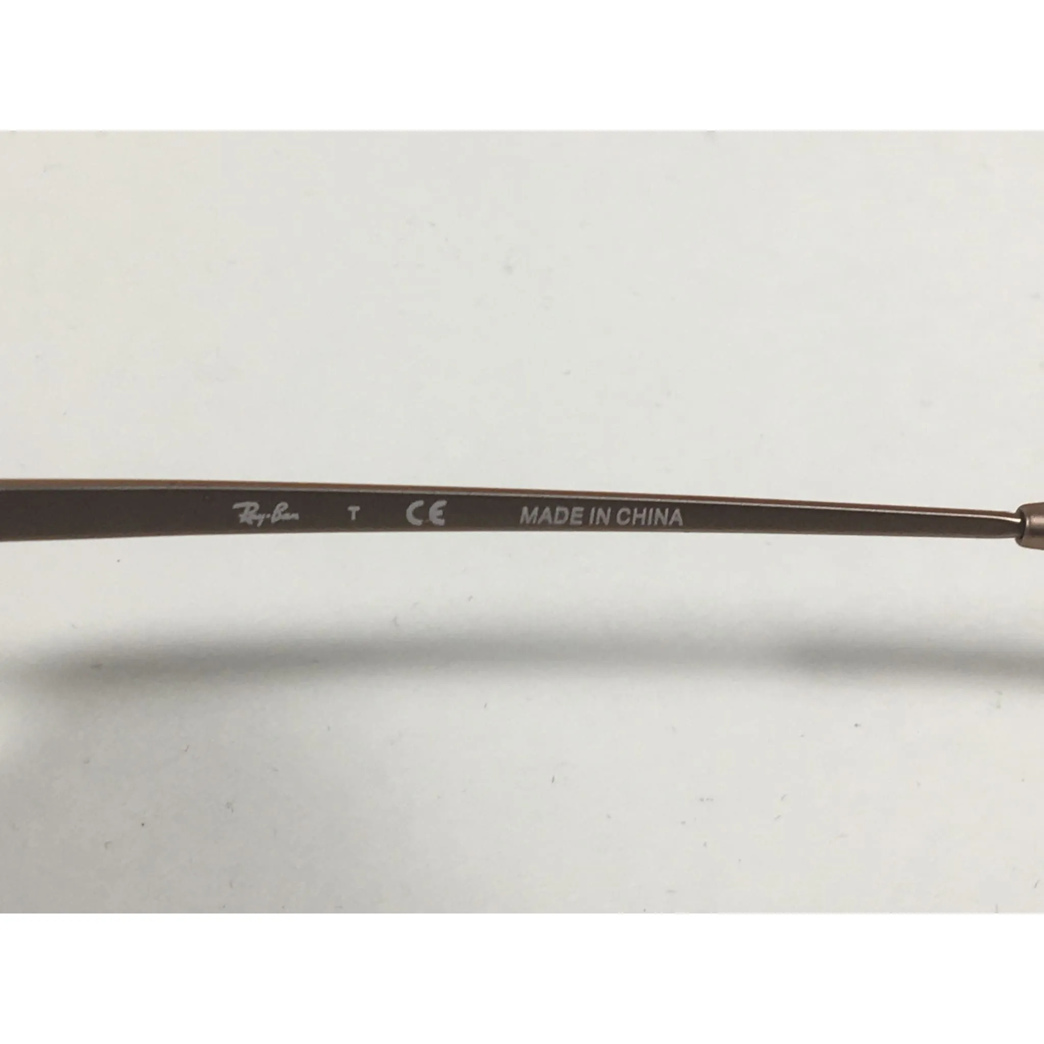 Ray-Ban Square Sunglasses Copper Bronze Metal Solid Gray Lens RB3588 9146/1