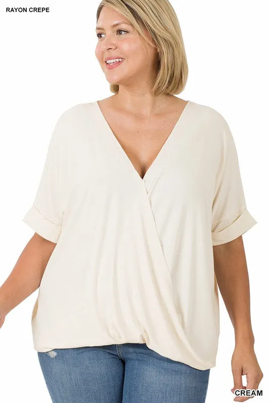 Rayon Crepe Layered Look Top