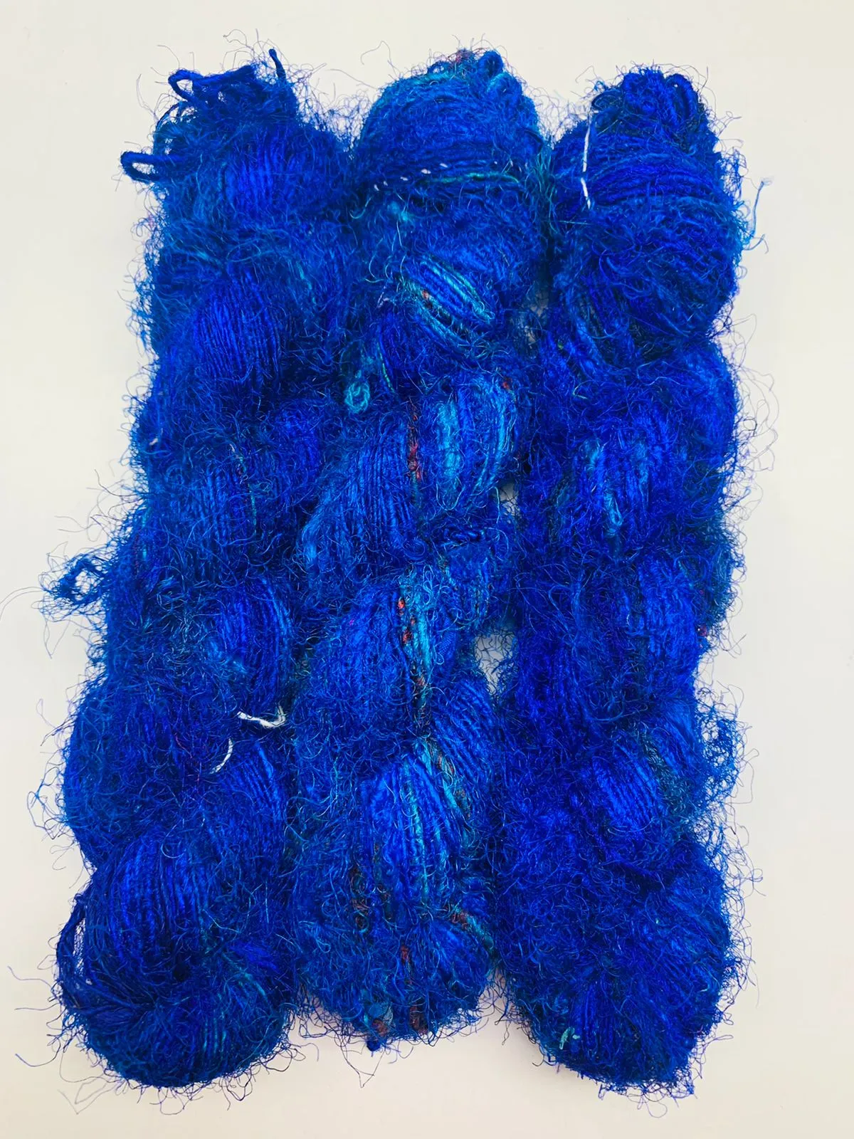 Recycled Sari Silk Yarn Prime - Indigo