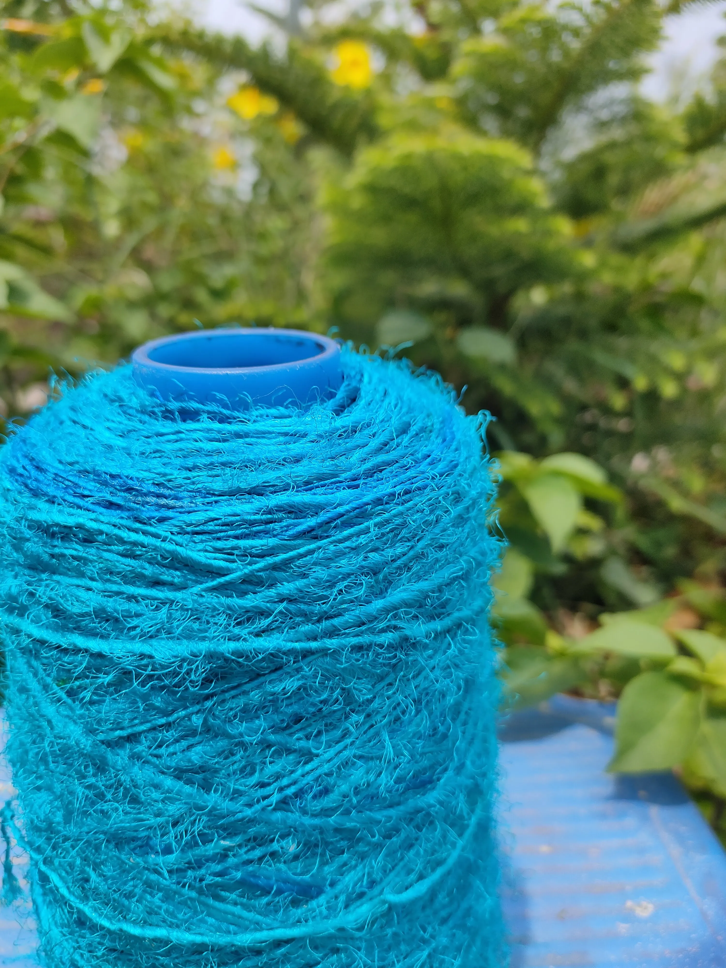 Recycled Sari Silk Yarn Prime - Sea Blue