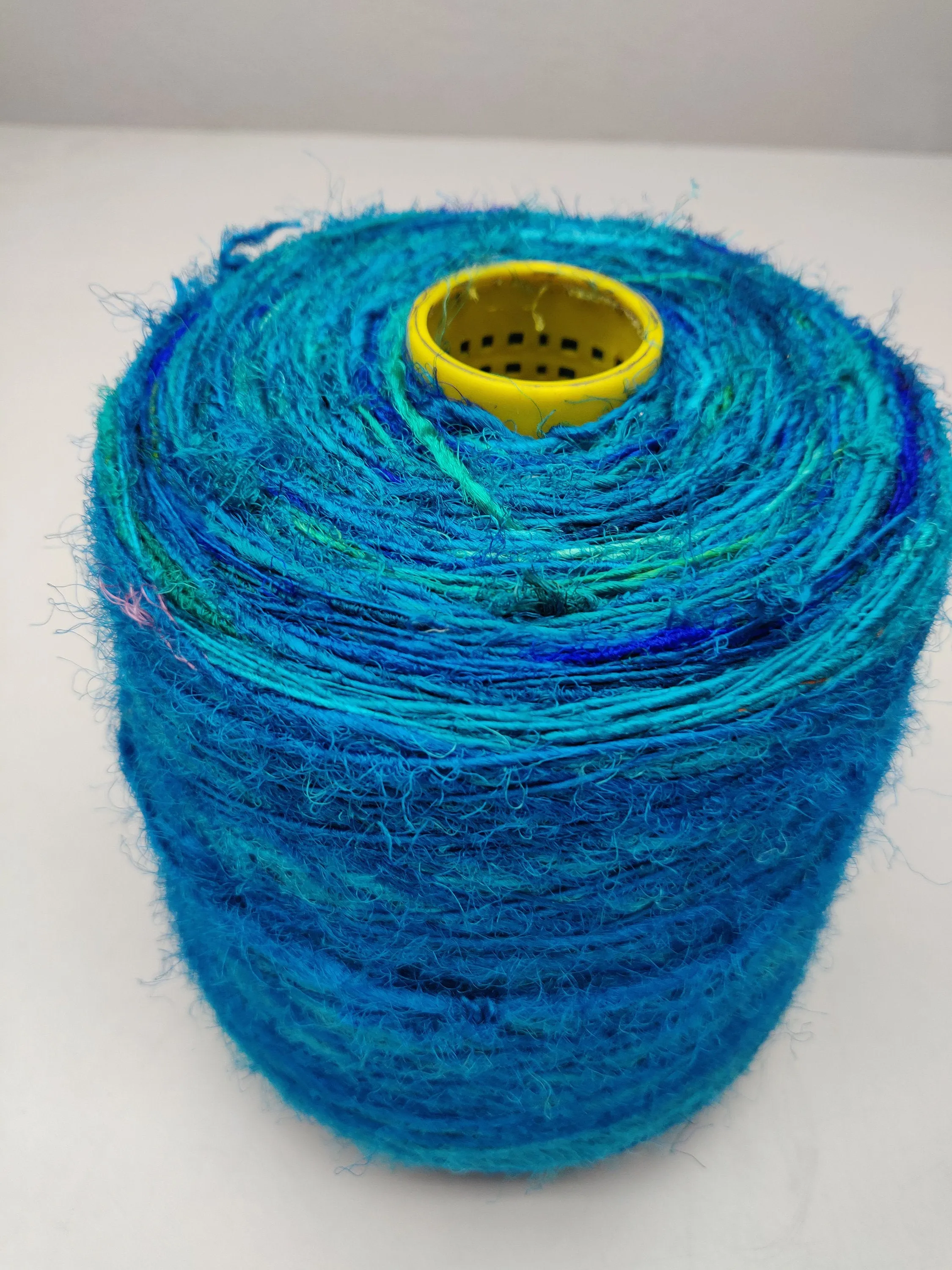 Recycled Sari Silk Yarn Prime - Sea Blue
