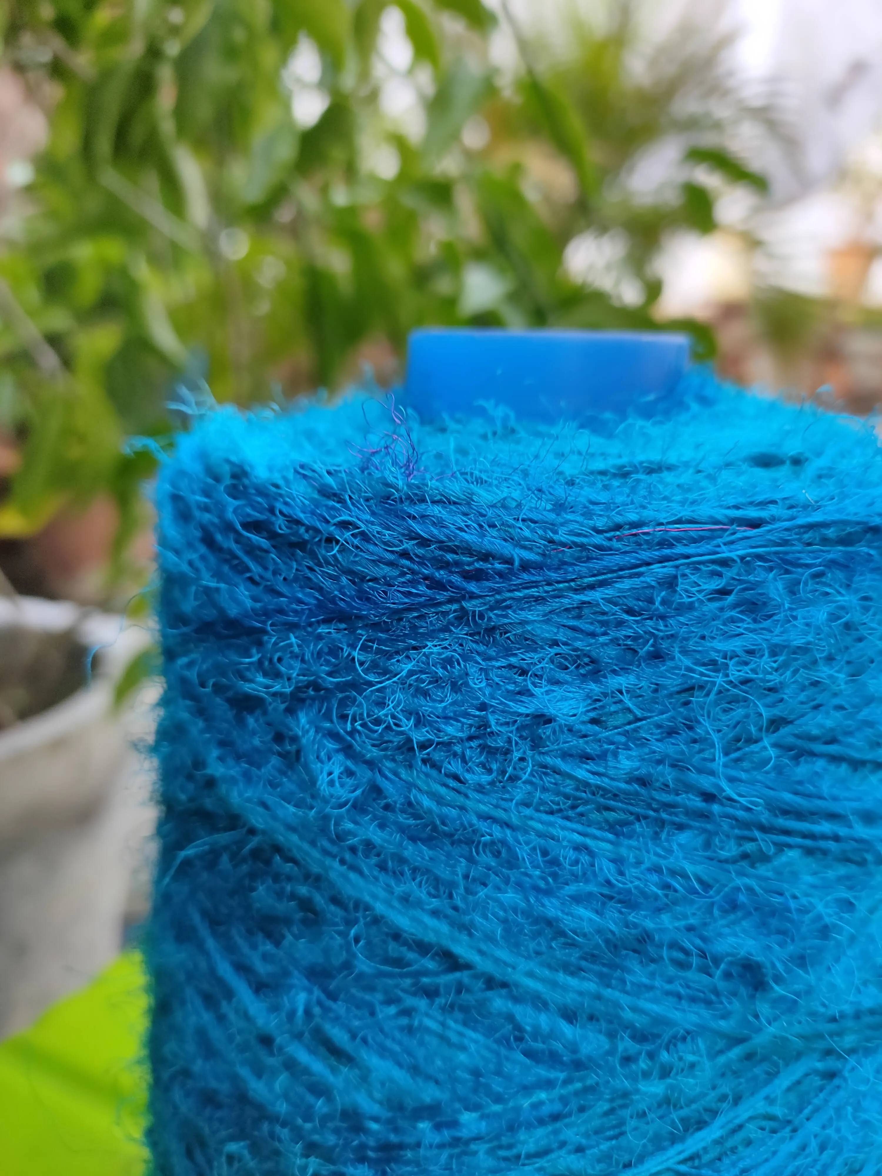 Recycled Sari Silk Yarn Prime - Sea Blue