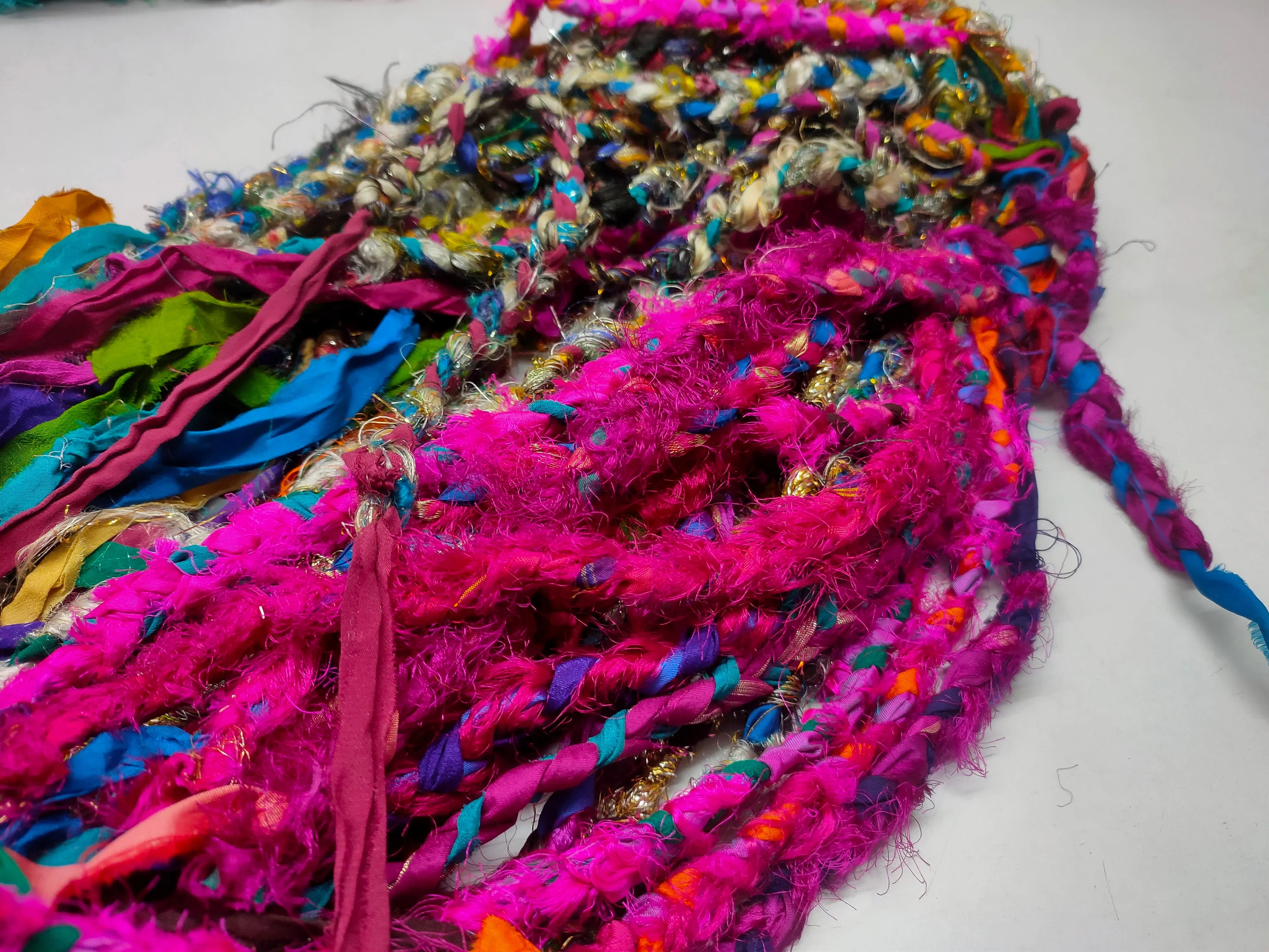 Recycled Yarn - Braided Lurex