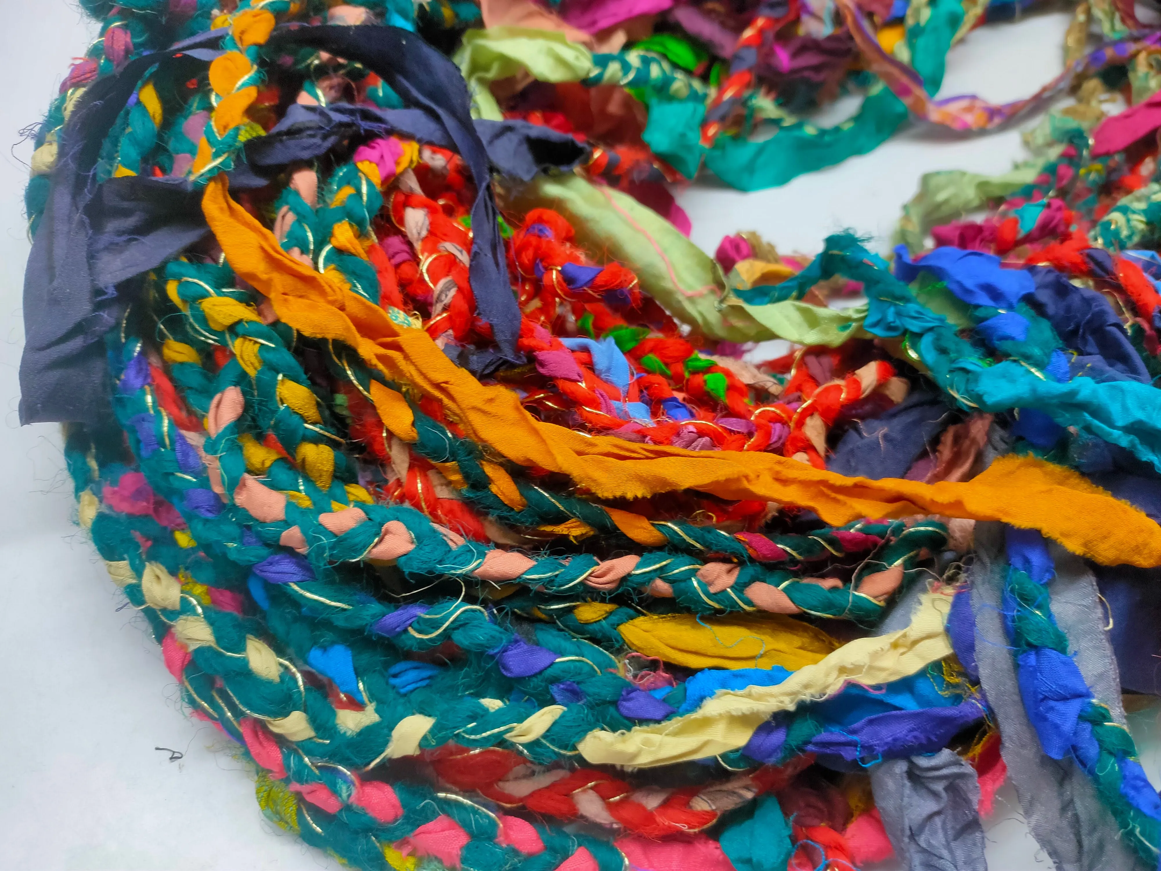 Recycled Yarn - Braided Lurex
