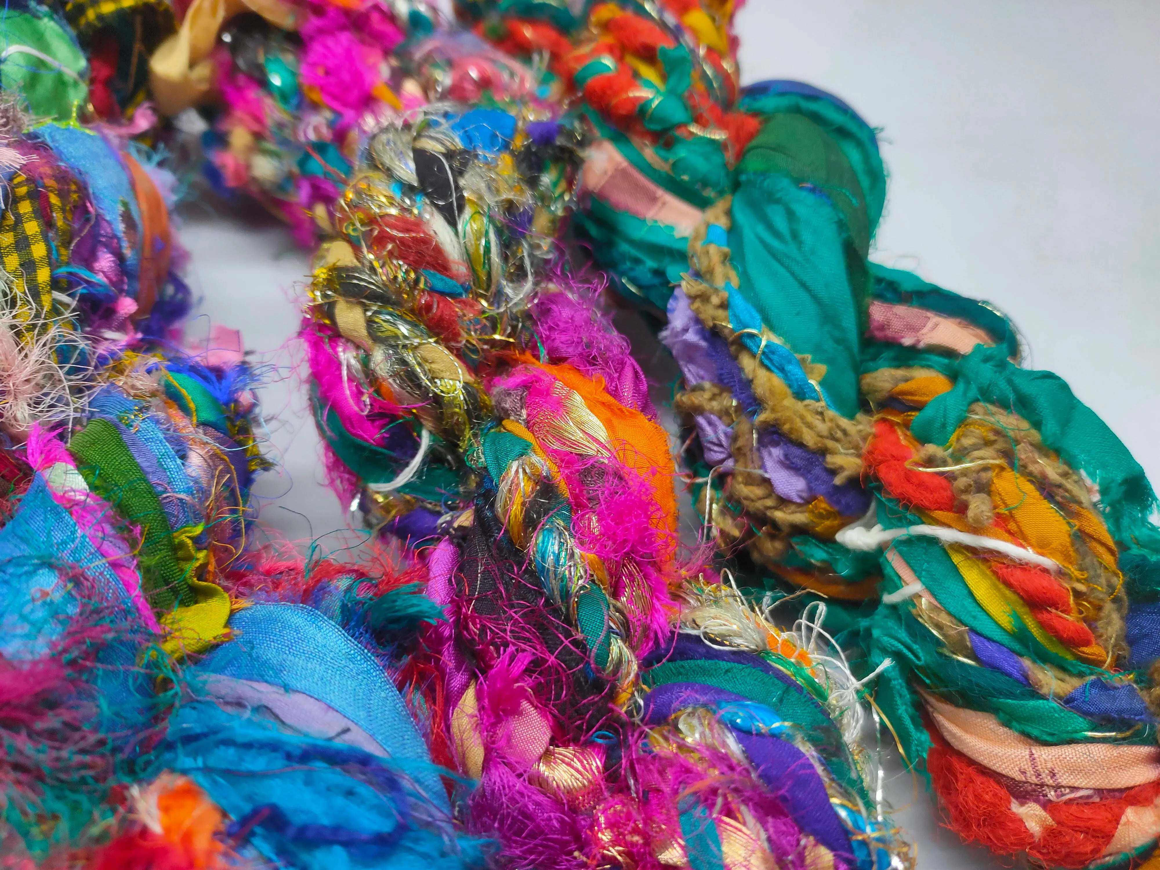 Recycled Yarn - Braided Lurex