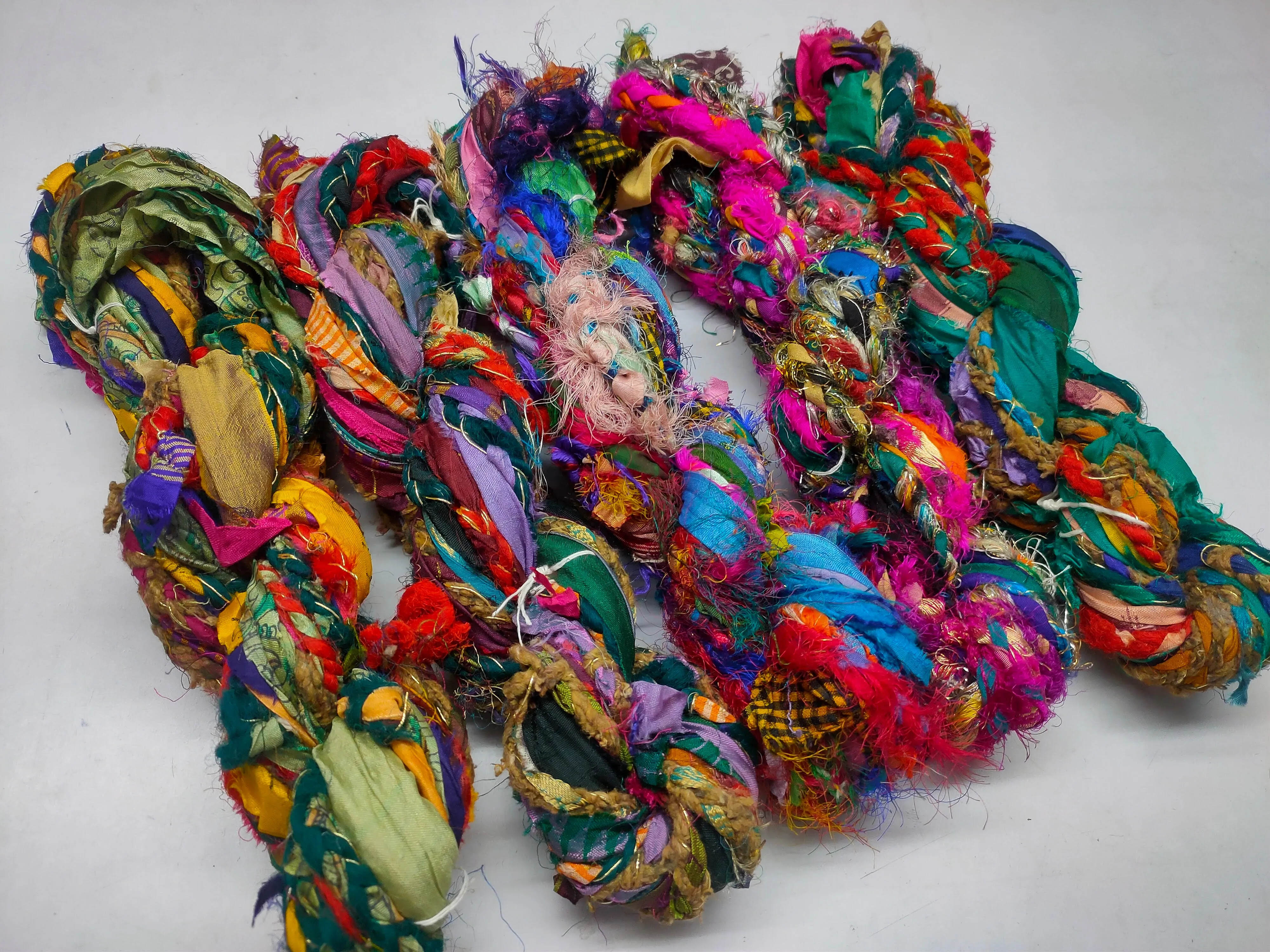 Recycled Yarn - Braided Lurex
