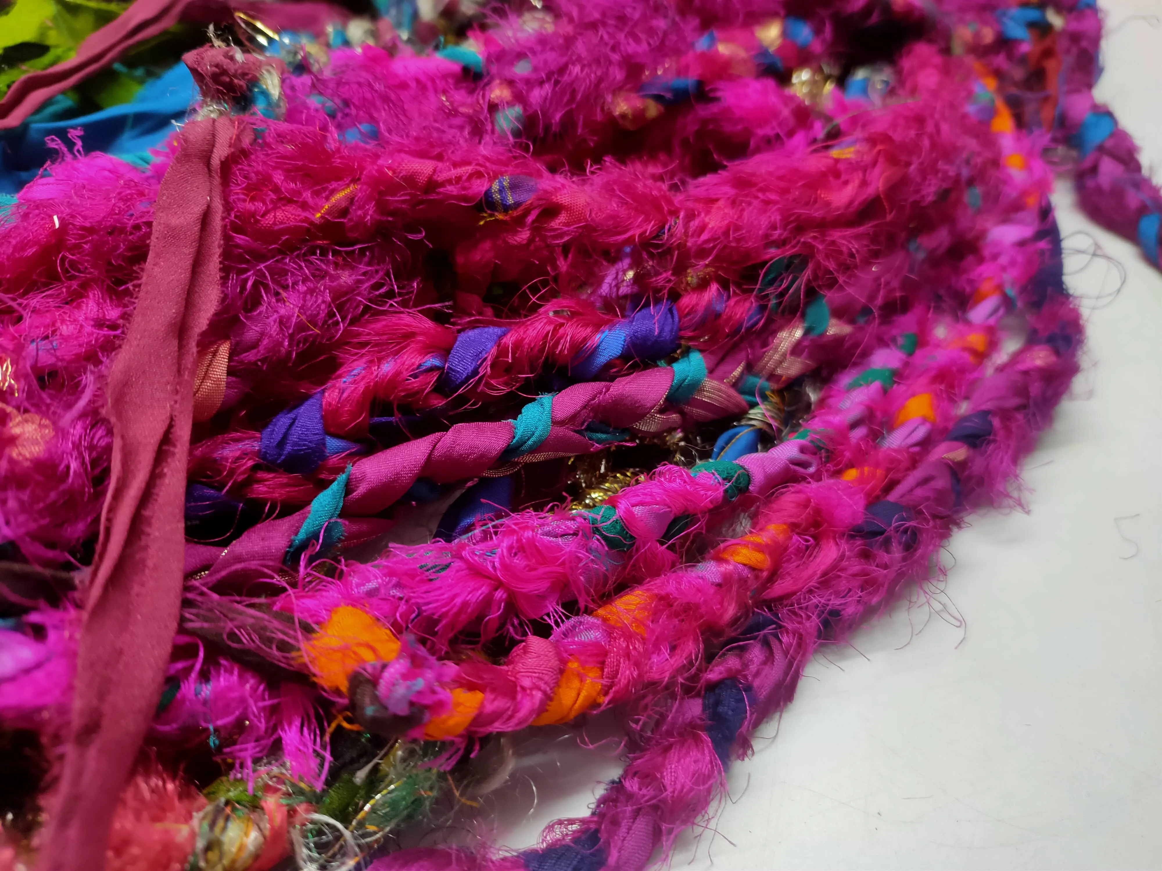 Recycled Yarn - Braided Lurex