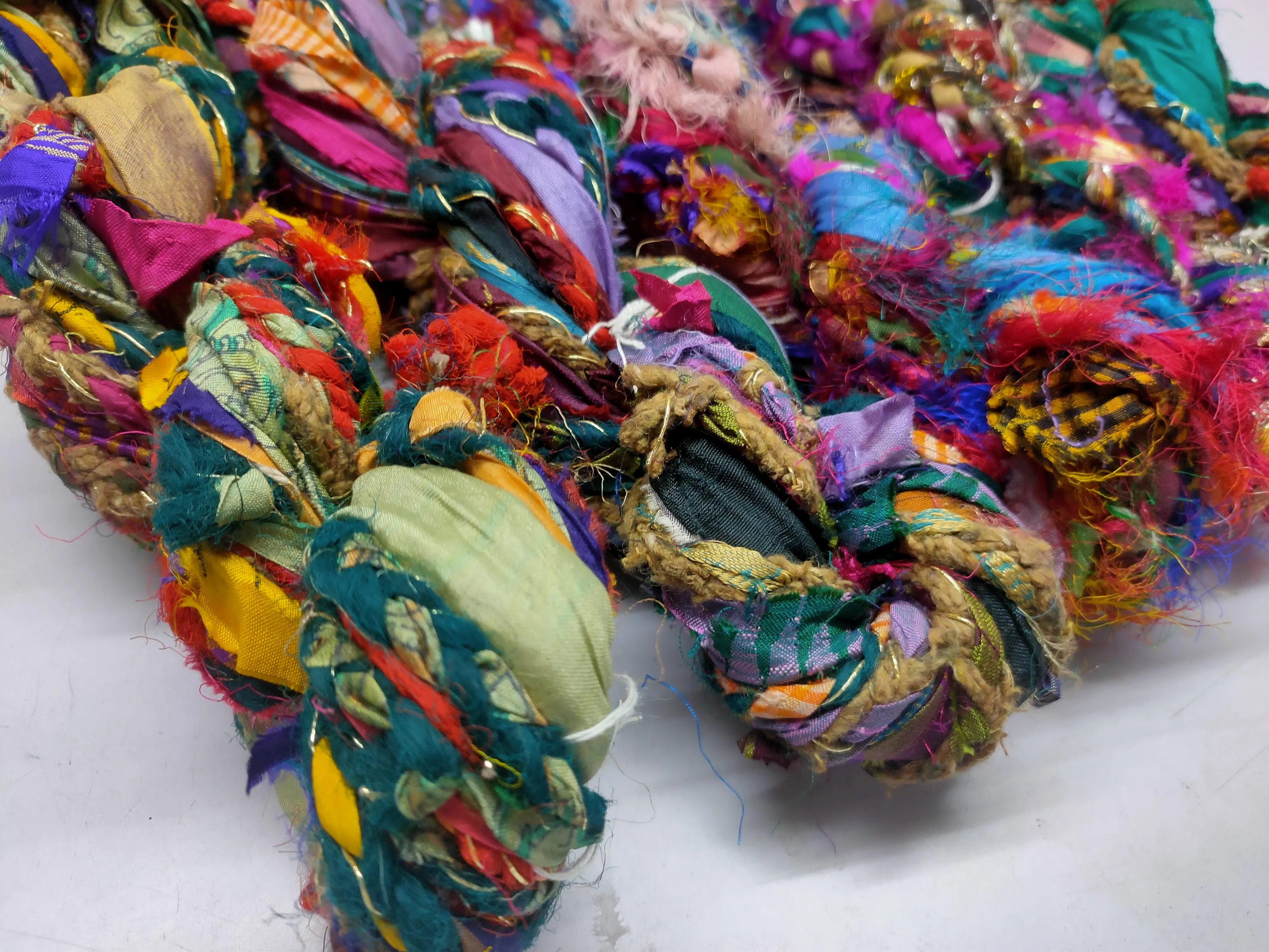 Recycled Yarn - Braided Lurex