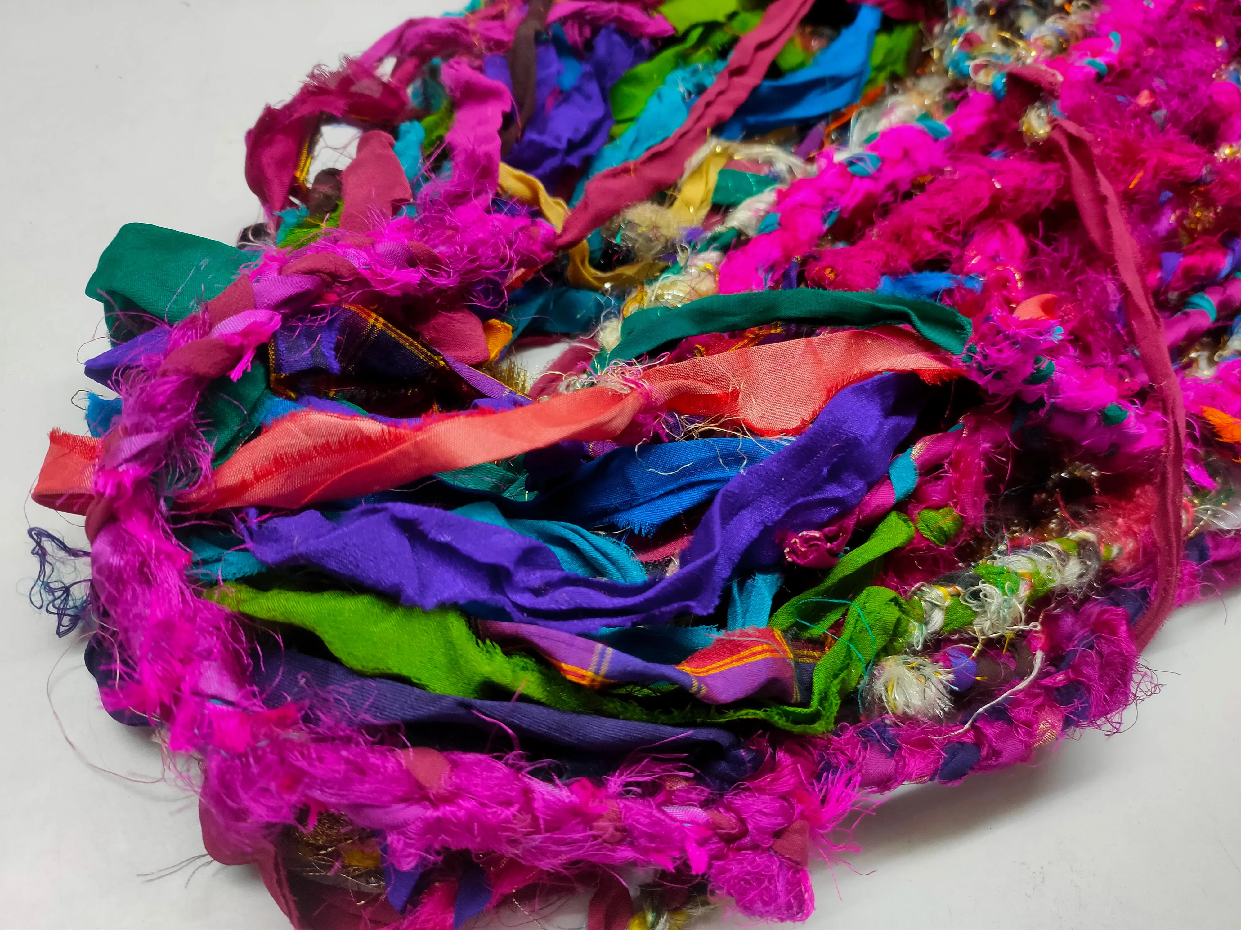Recycled Yarn - Braided Lurex
