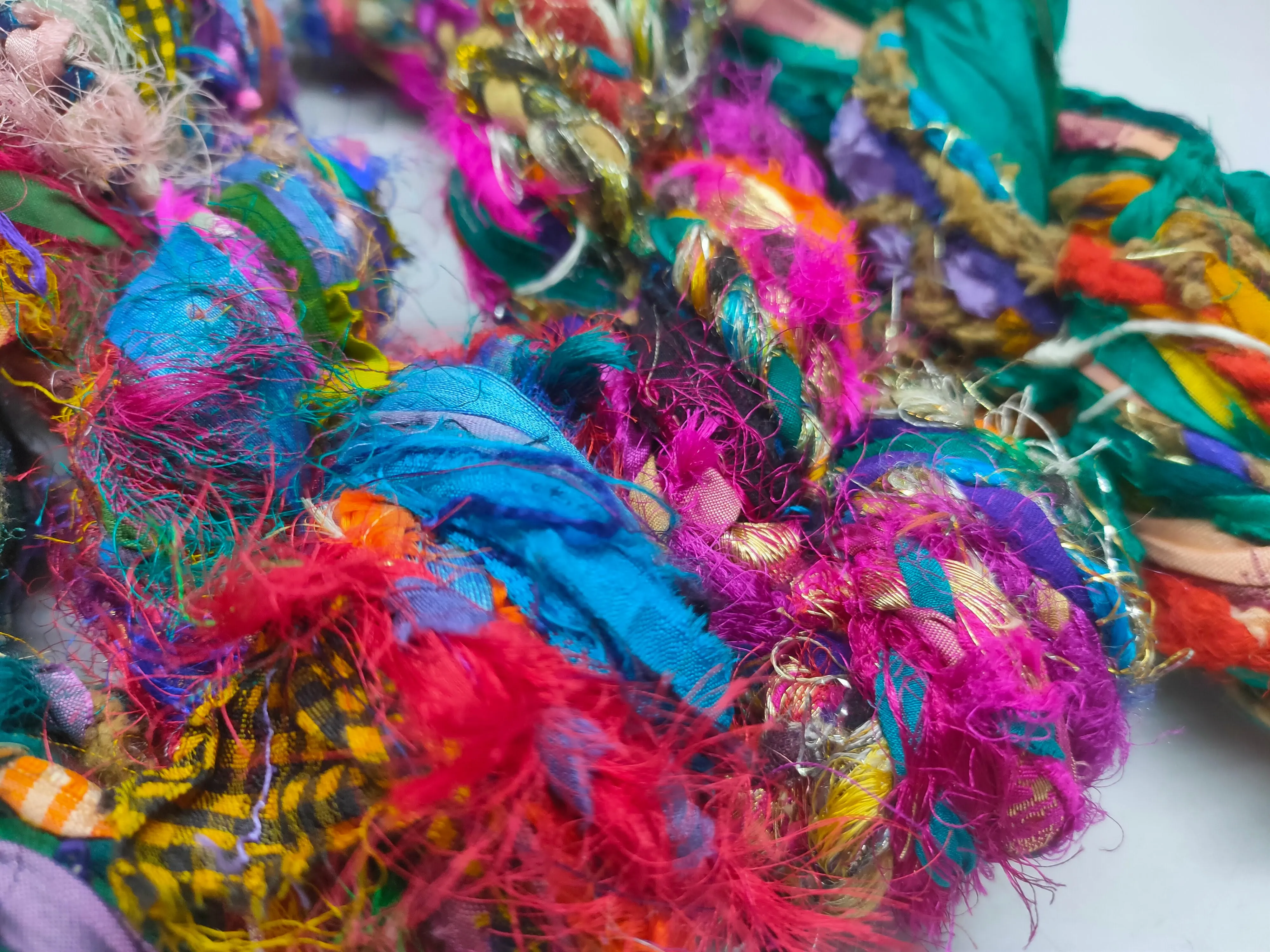Recycled Yarn - Braided Lurex