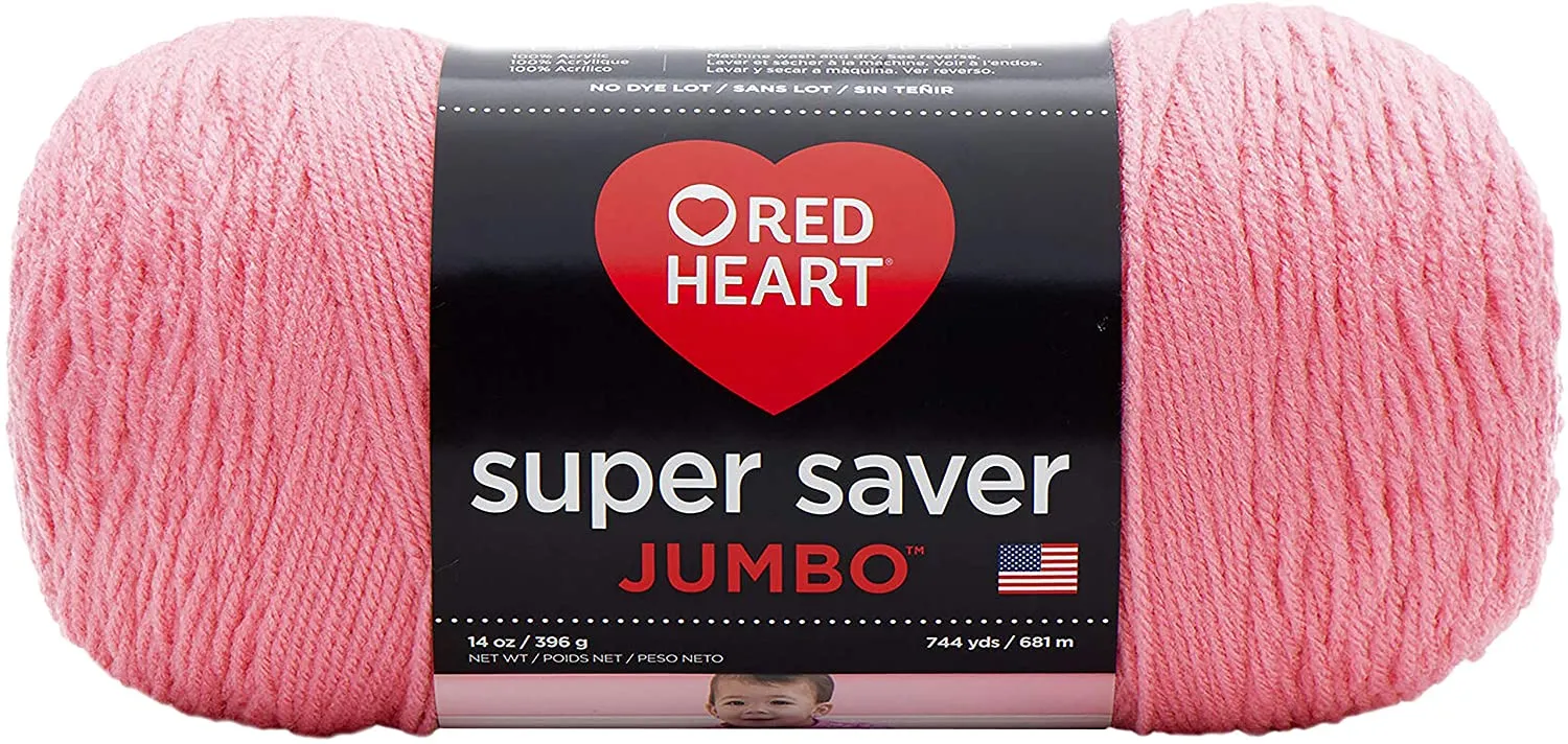RED HEART Super Saver Jumbo Yarn, 14 Ounce, Various Colors