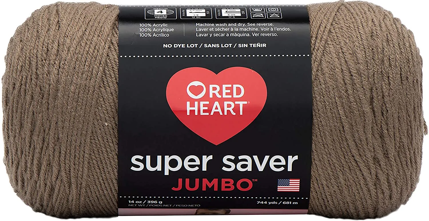 RED HEART Super Saver Jumbo Yarn, 14 Ounce, Various Colors