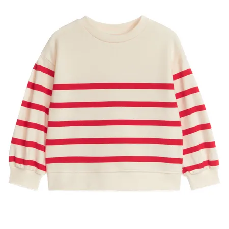 Red Stripe Relaxed Fit Jumper
