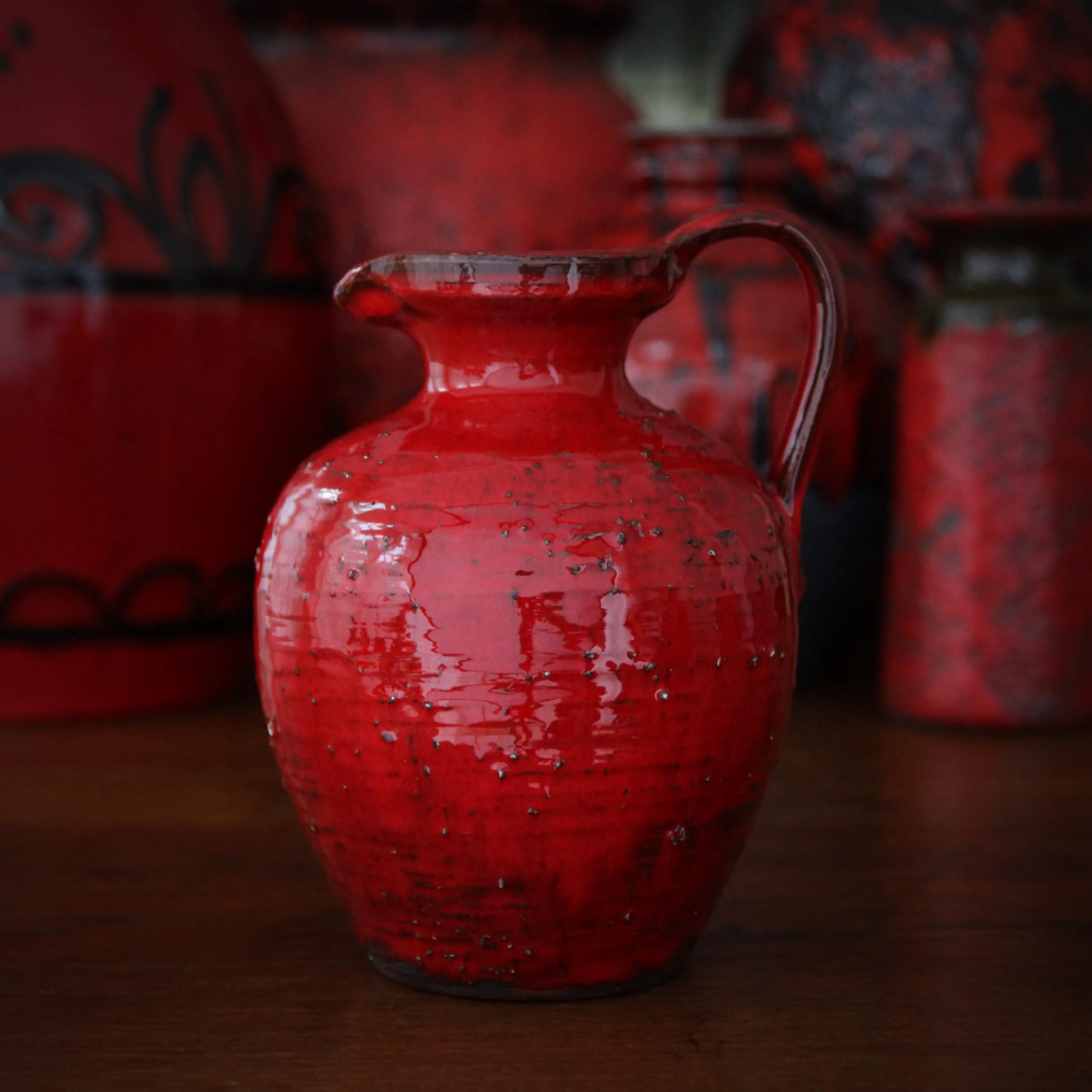 Red Textured Pitcher