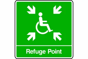 Refuge point sign