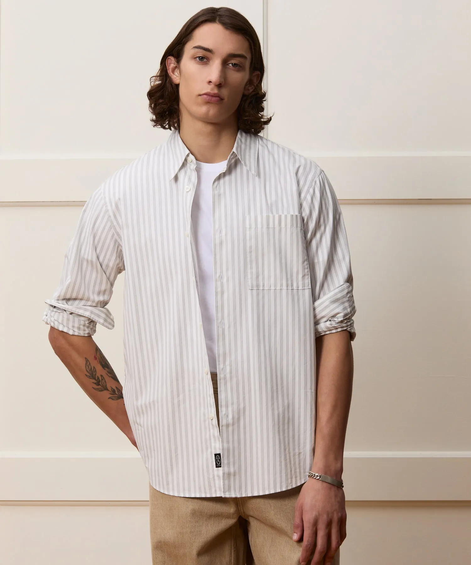 Relaxed Fit Poplin Shirt