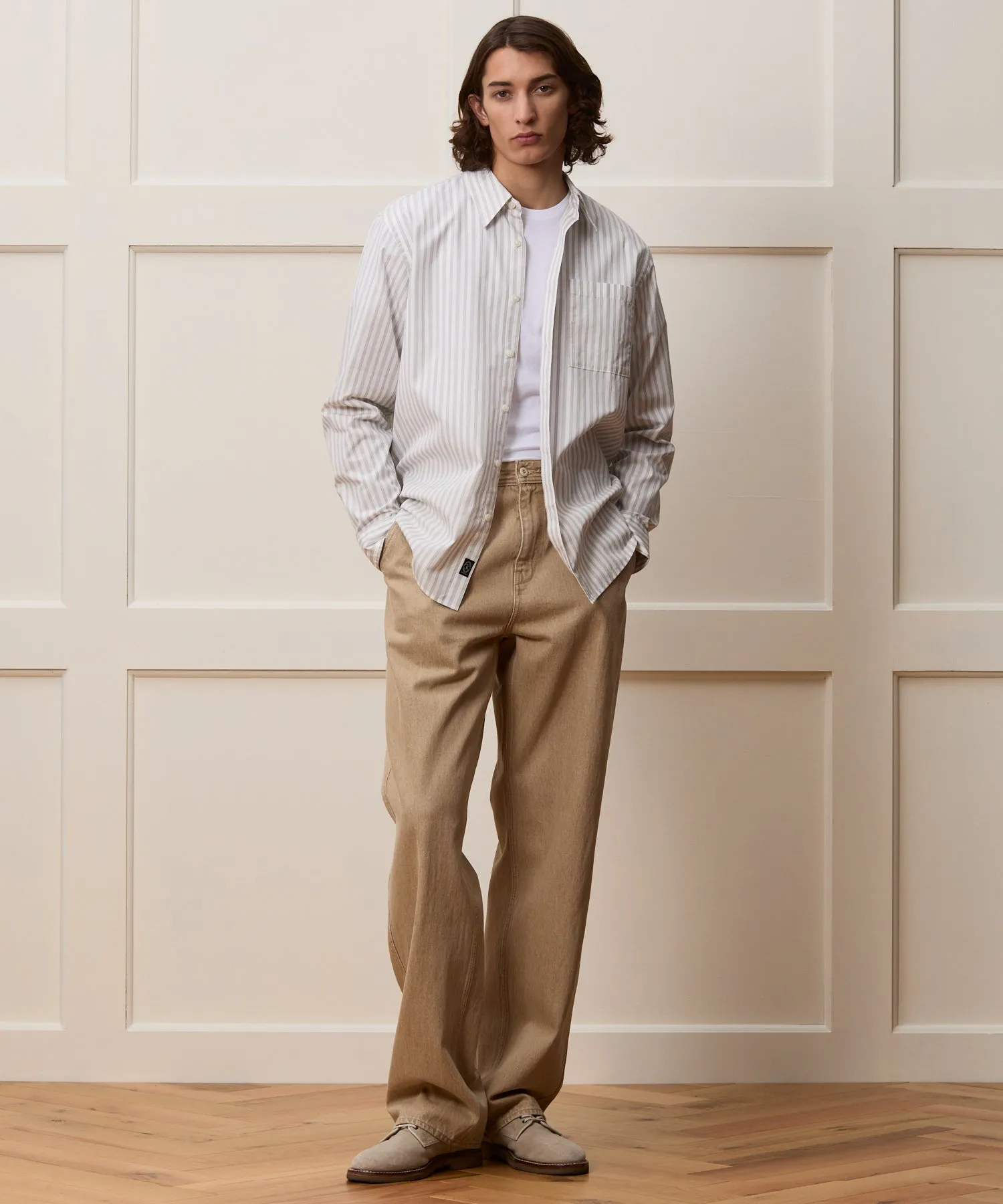 Relaxed Fit Poplin Shirt