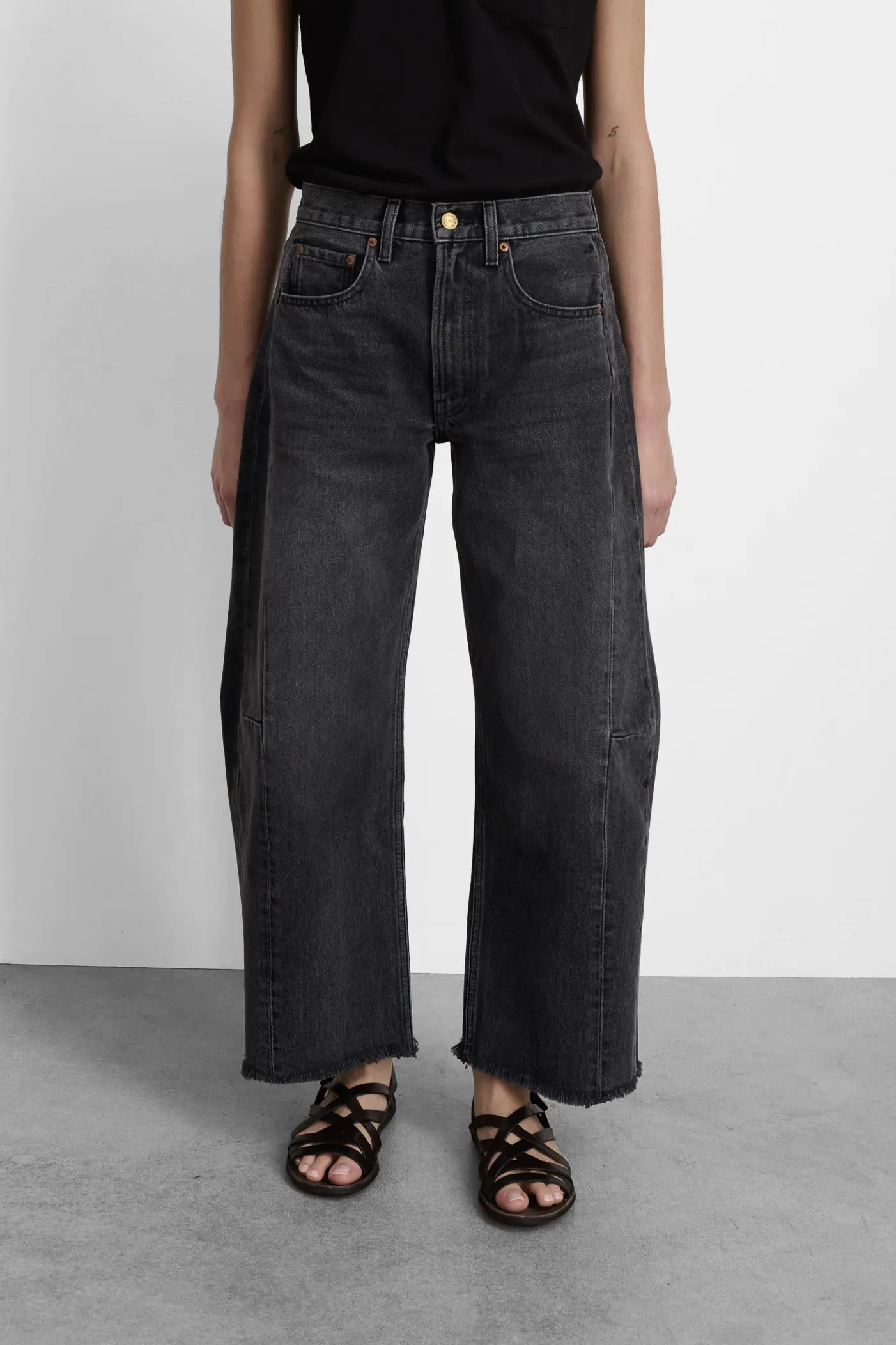 Relaxed Lasso Jean in Stil Black