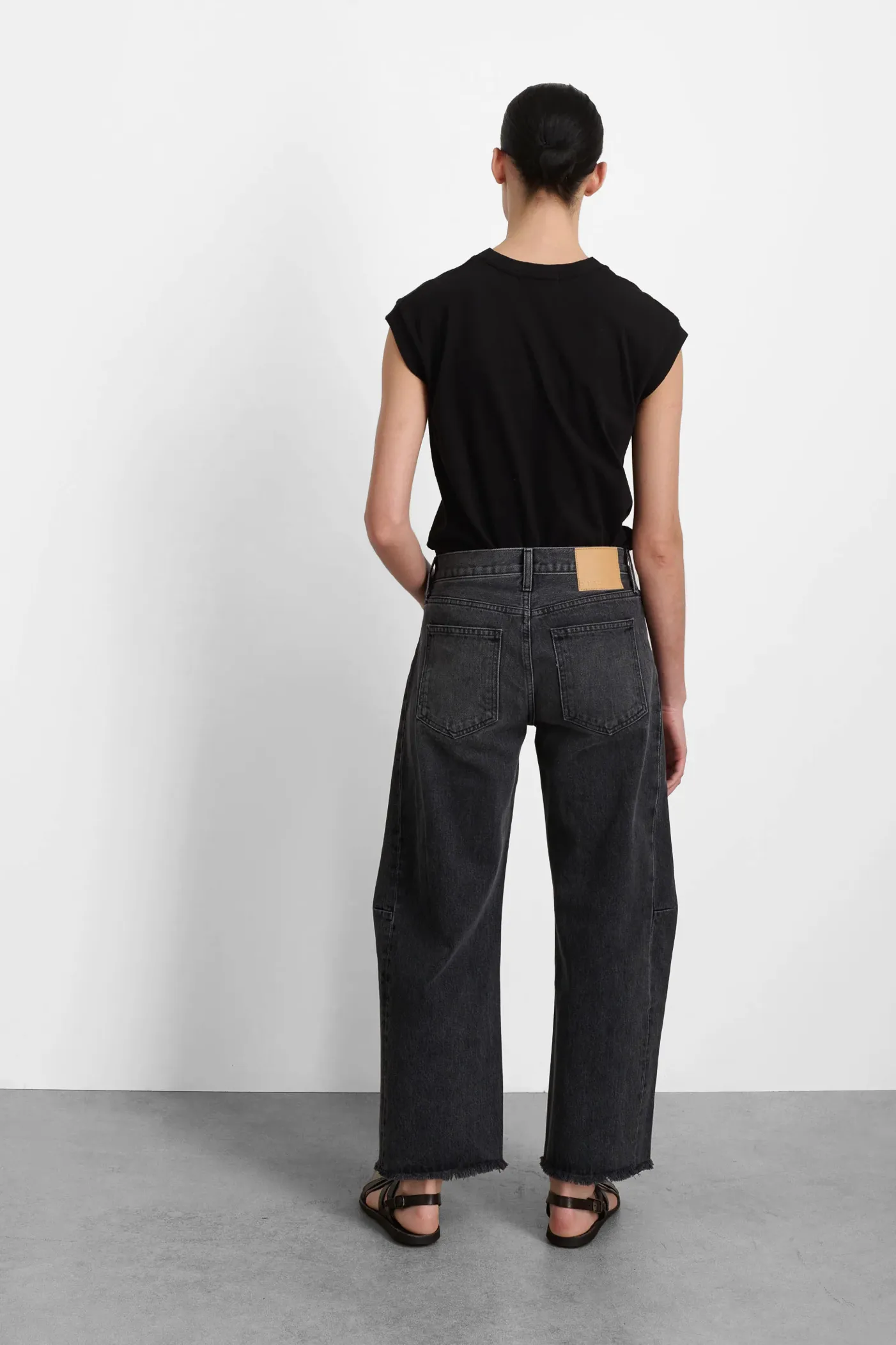 Relaxed Lasso Jean in Stil Black