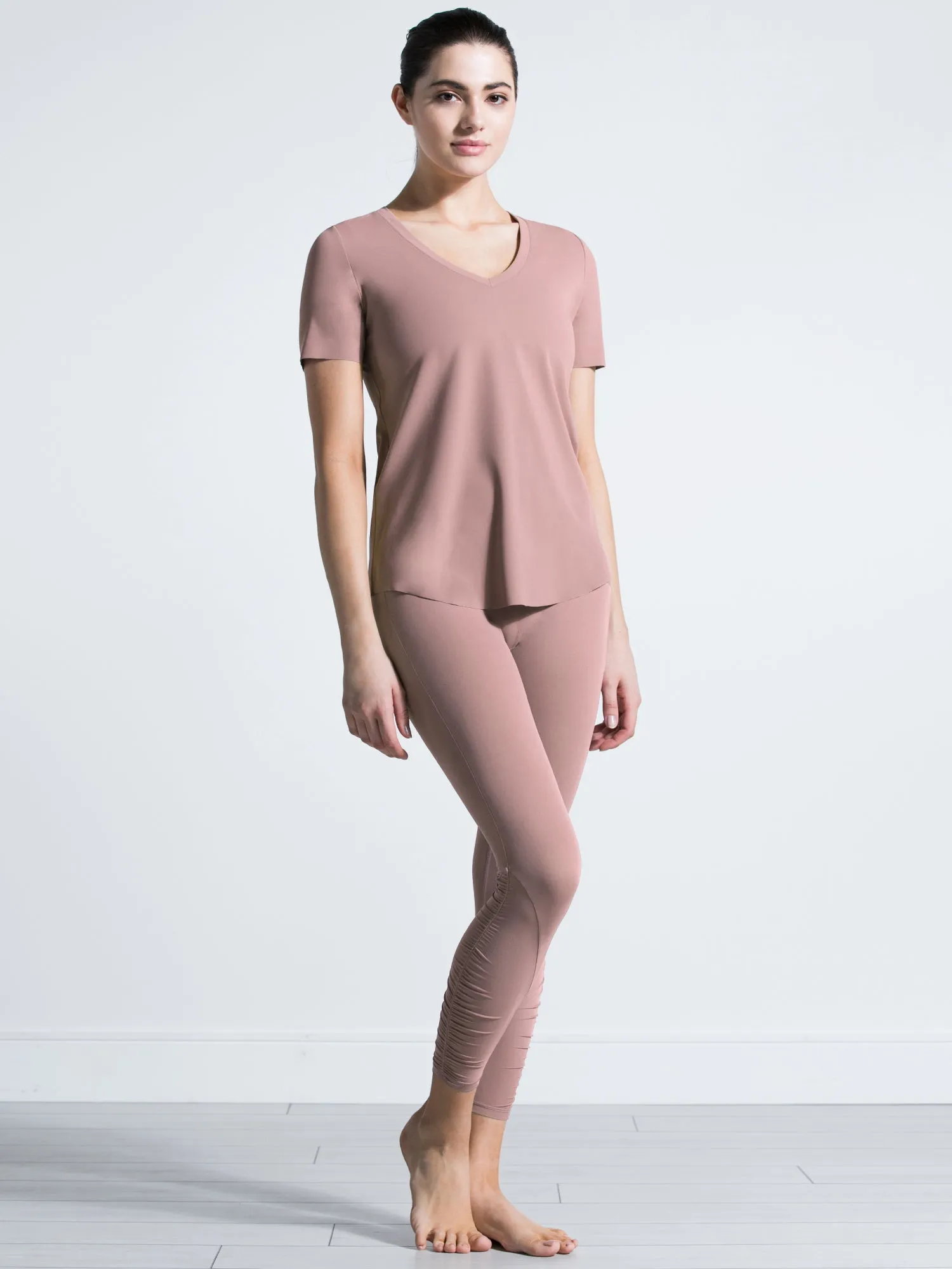 RELAXED NUDE TEE, ASH MAUVE