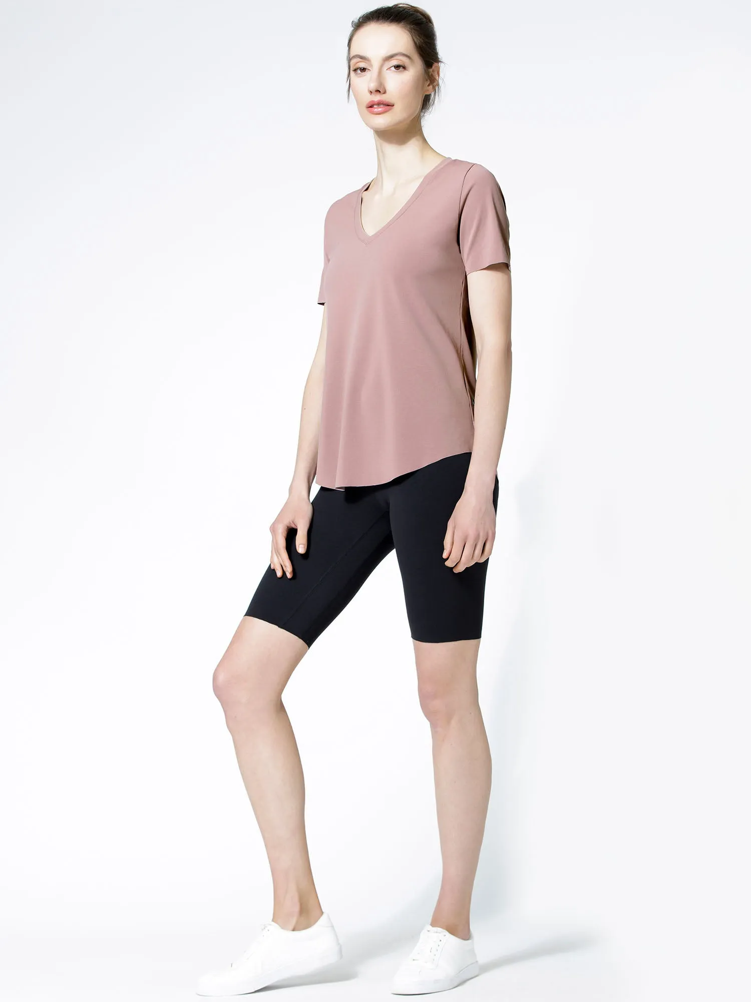 RELAXED NUDE TEE, ASH MAUVE
