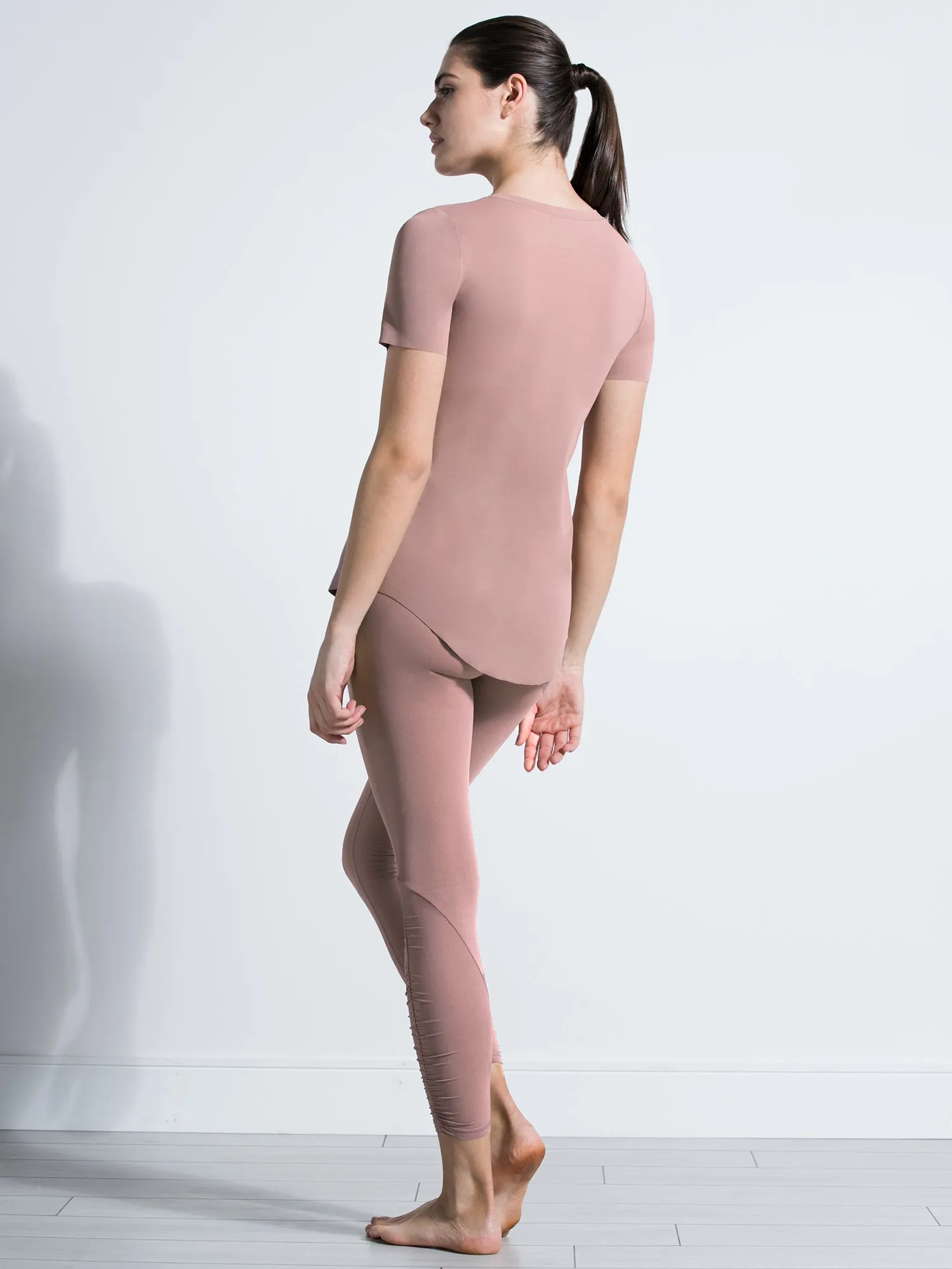 RELAXED NUDE TEE, ASH MAUVE