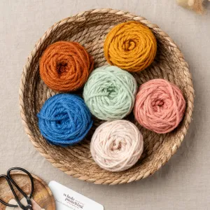 Retro - 100% wool rug yarn palette (300g)