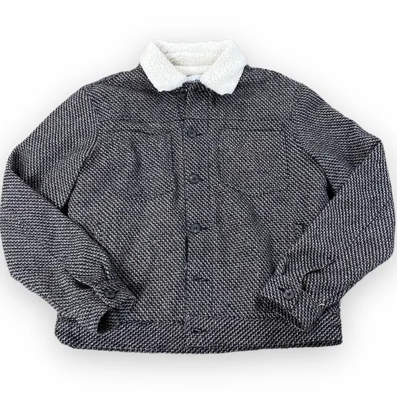 Rhythm Sherpa Lined Knit Trucker Jacket