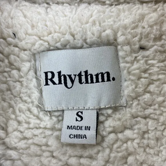 Rhythm Sherpa Lined Knit Trucker Jacket