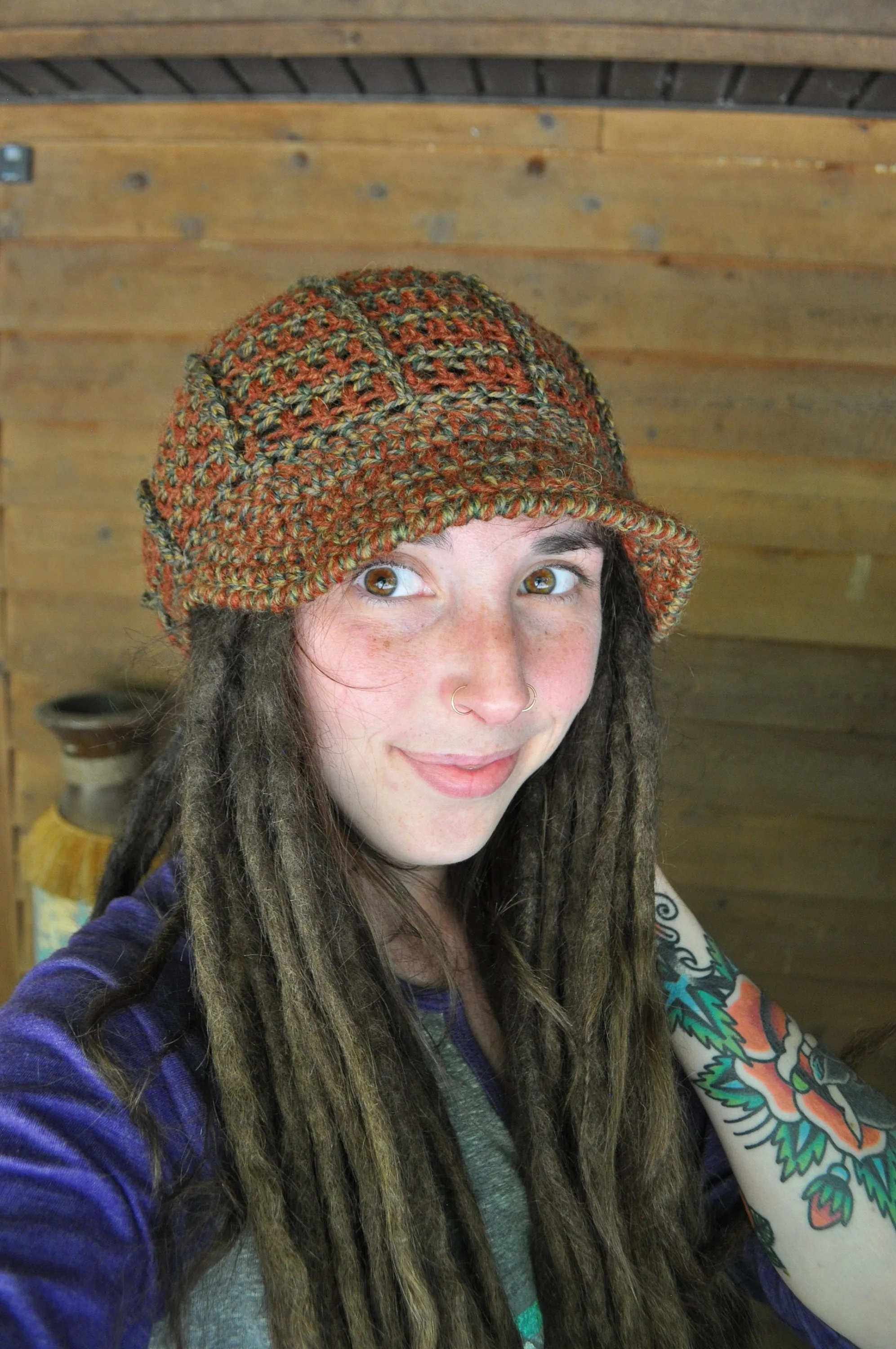 Ridgeline Peaked Slouchy Hat - Crochet Pattern