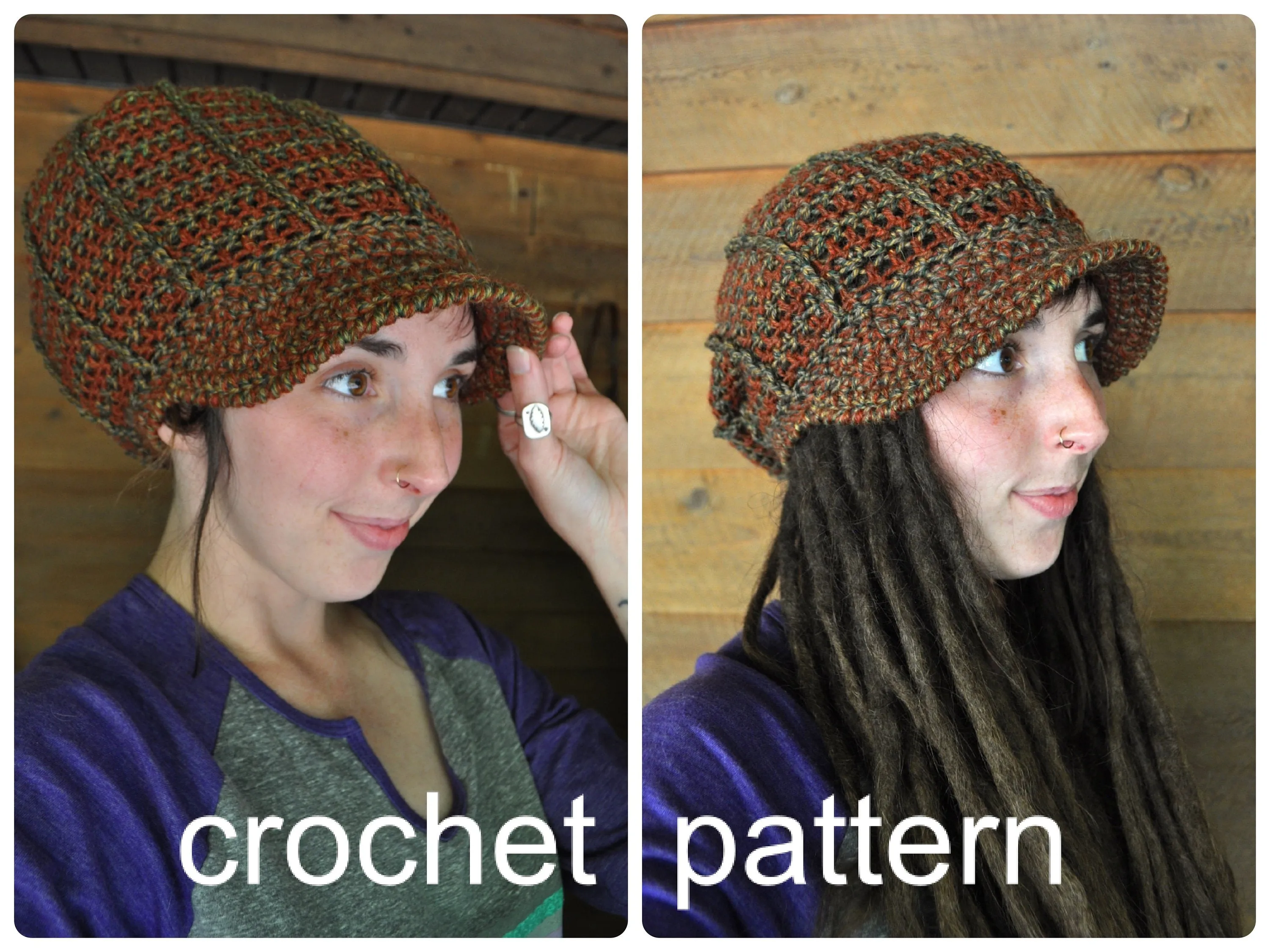 Ridgeline Peaked Slouchy Hat - Crochet Pattern