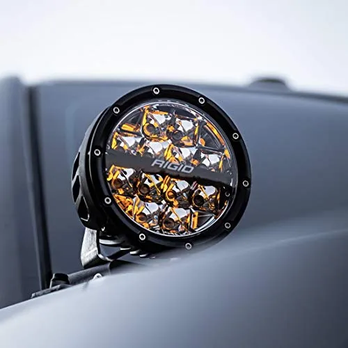 RIGID 360-SERIES 4 INCH LED OFF-ROAD SPOT BEAM AMB BACKLIGHT|PAIR