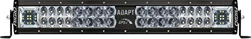 Rigid Industries 260413 Adapt E-Series Led Light Bar 20 Inch - Has Built in GPS Guided Adapt Mode Lighting or 3 Optic Zones - Scene, Driving, Spot Beams.