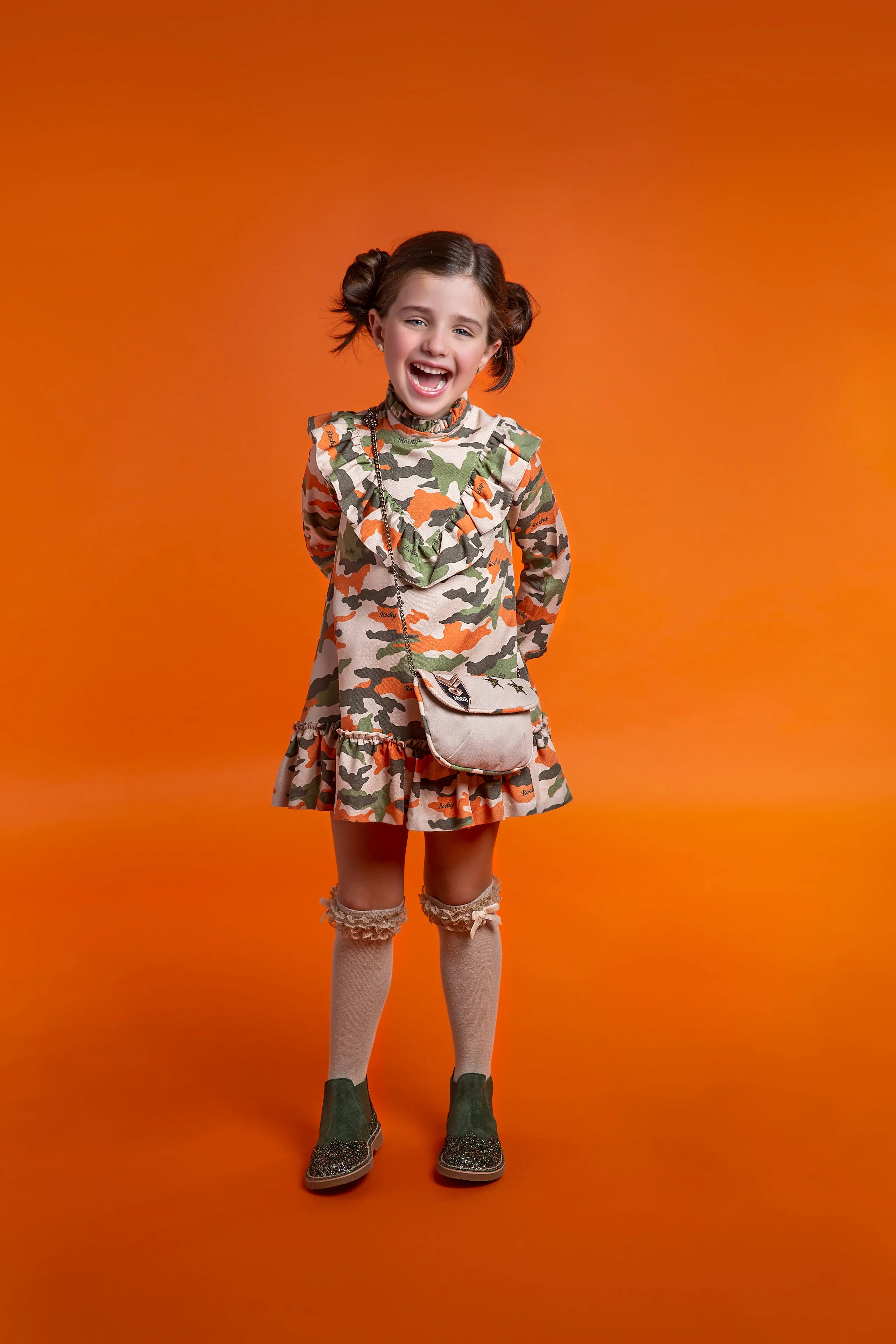 ROCHY Camuflage Girls Dress - NON RETURNABLE