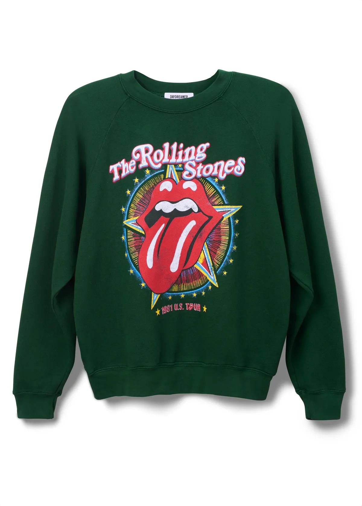 Rolling Stones 1981 US Tour Raglan Crew Sweatshirt