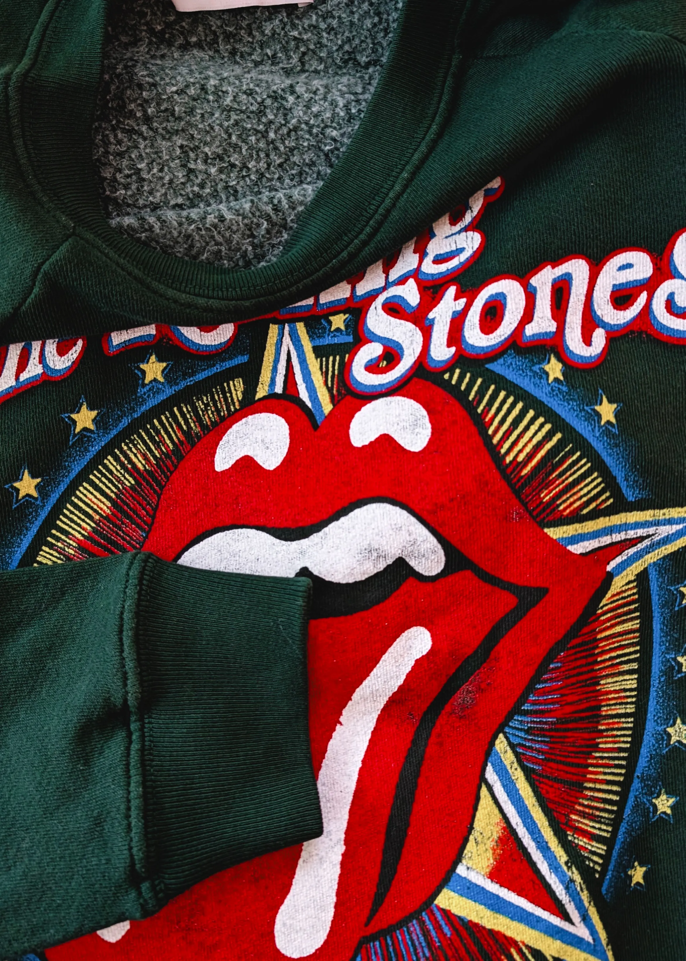 Rolling Stones 1981 US Tour Raglan Crew Sweatshirt