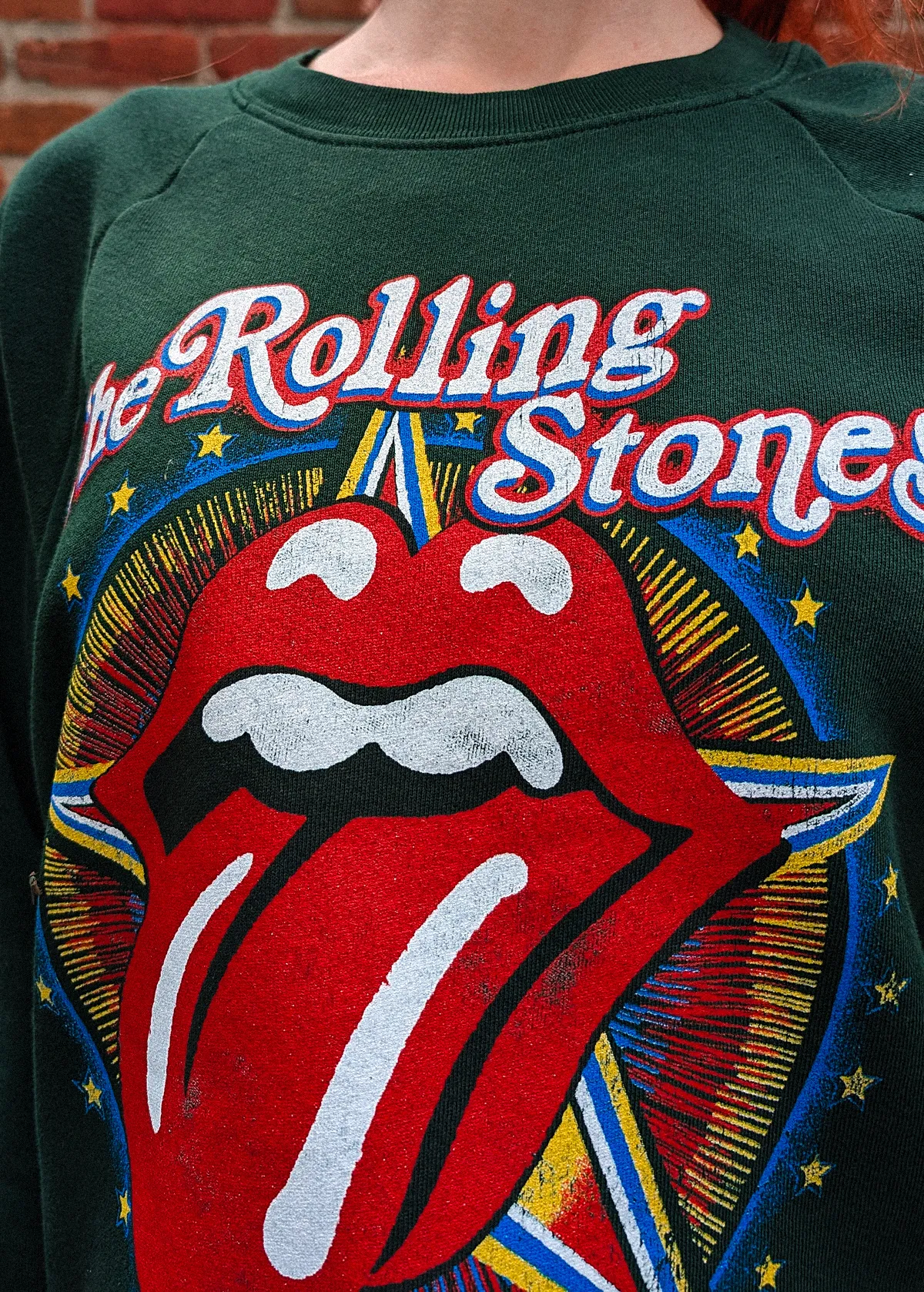 Rolling Stones 1981 US Tour Raglan Crew Sweatshirt